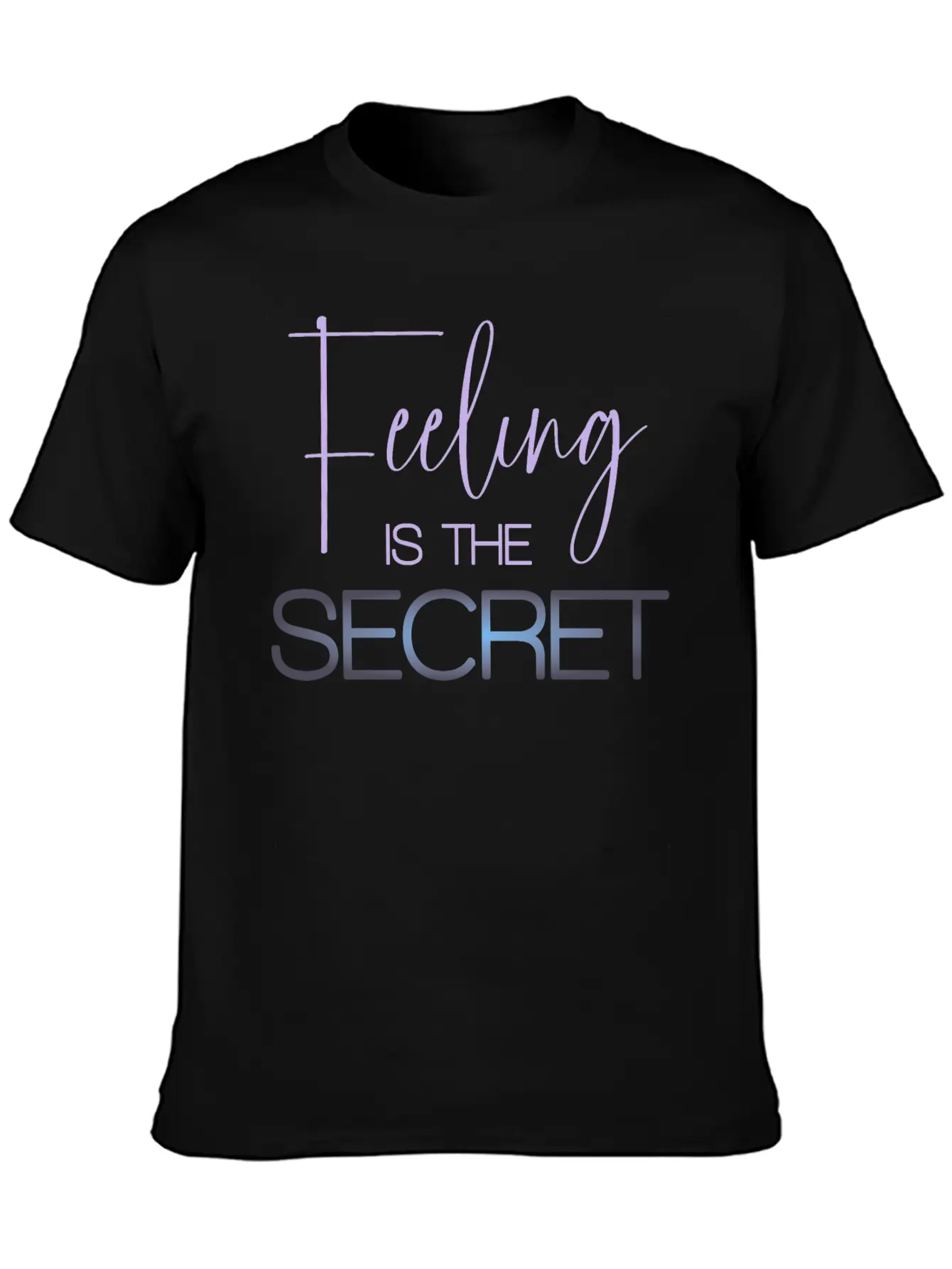 Feeling Is The Secret Purple Essential Unisex Summer Tee – Soft Cotton Casual Fit