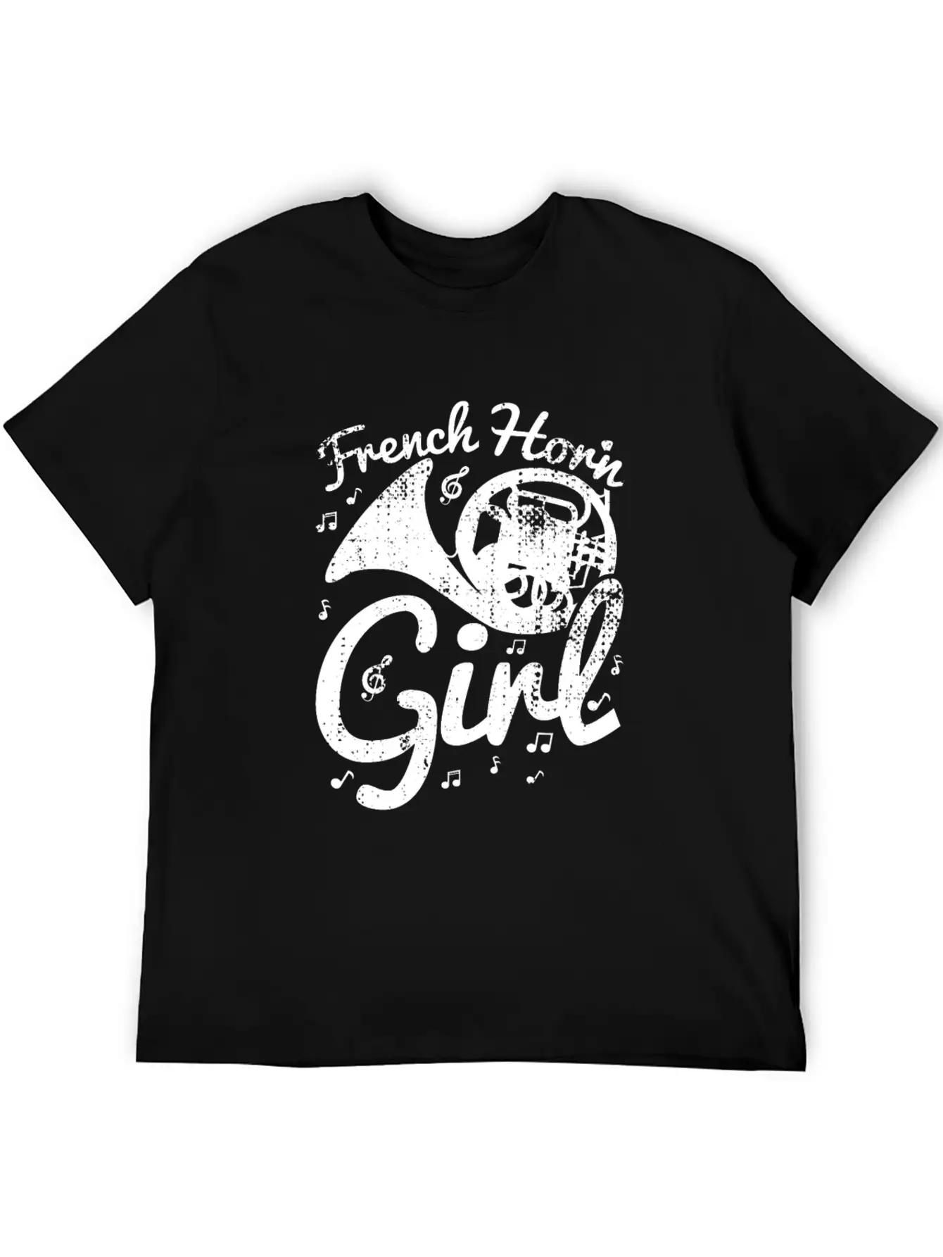 Female French Hornist Basic Graphic T-Shirt – Daily Comfort In Soft Cotton
