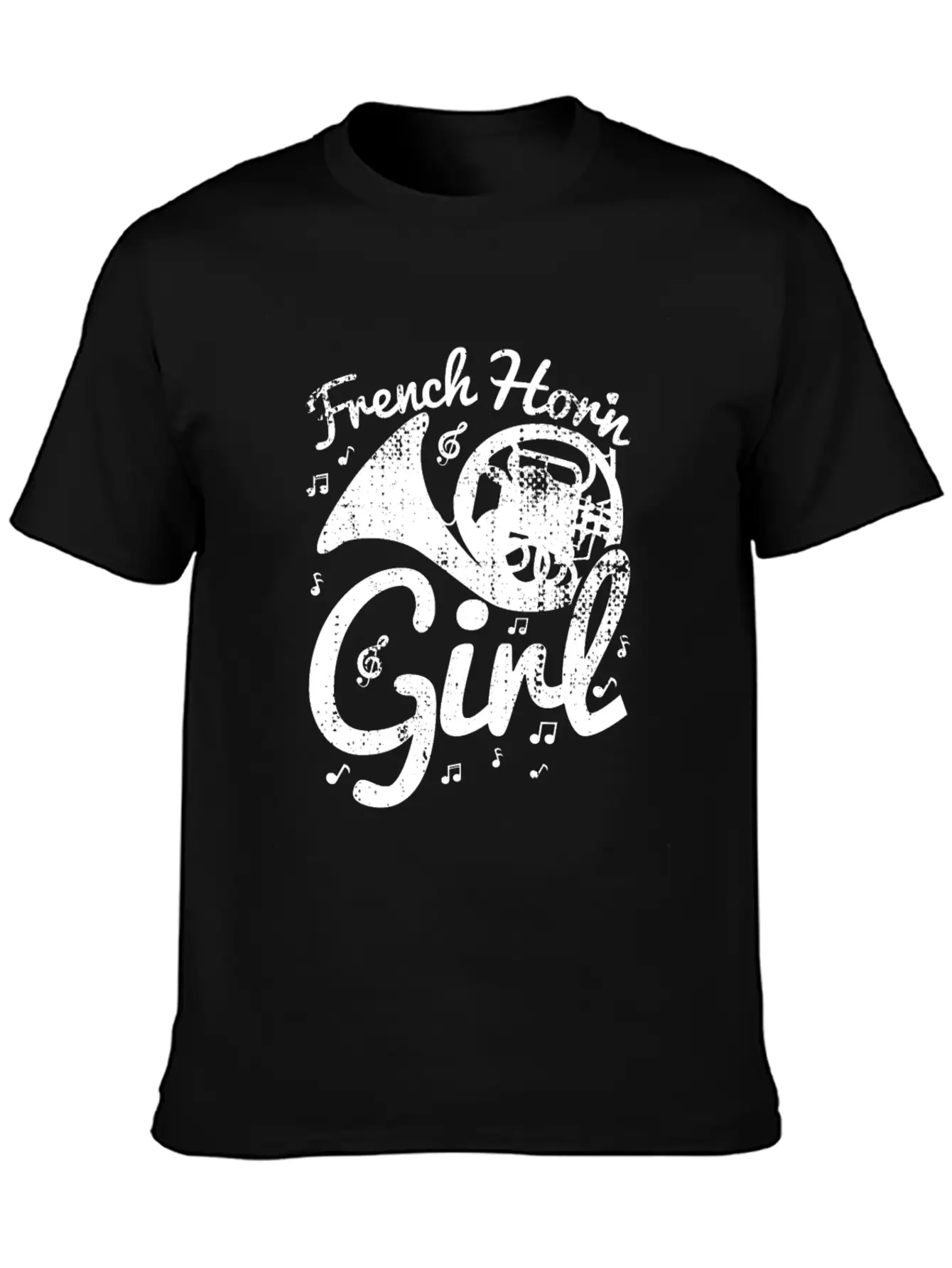 Female French Hornist Basic Graphic T-Shirt – Daily Comfort In Soft Cotton