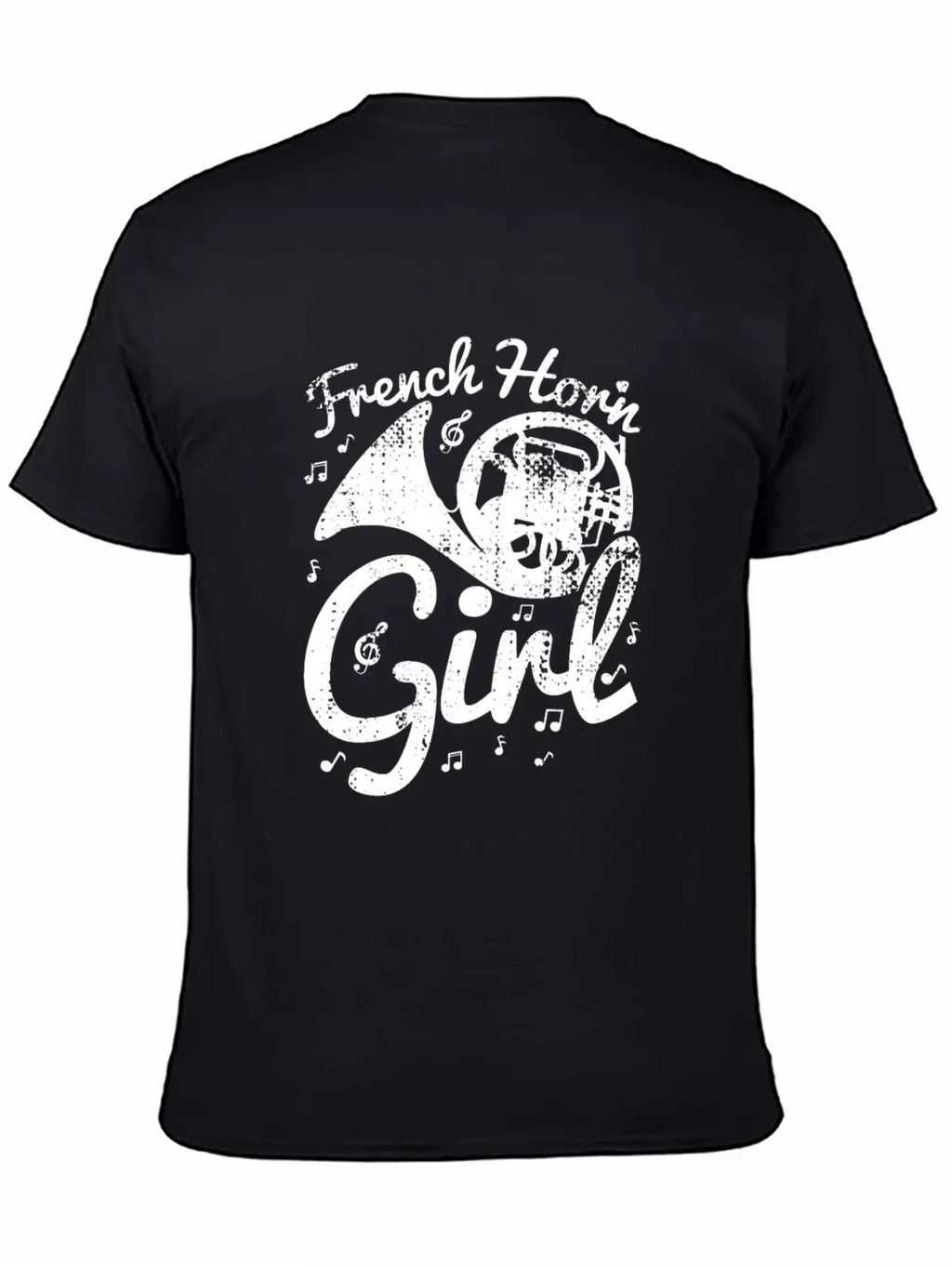 Female French Hornist Basic Graphic T-Shirt – Daily Comfort In Soft Cotton