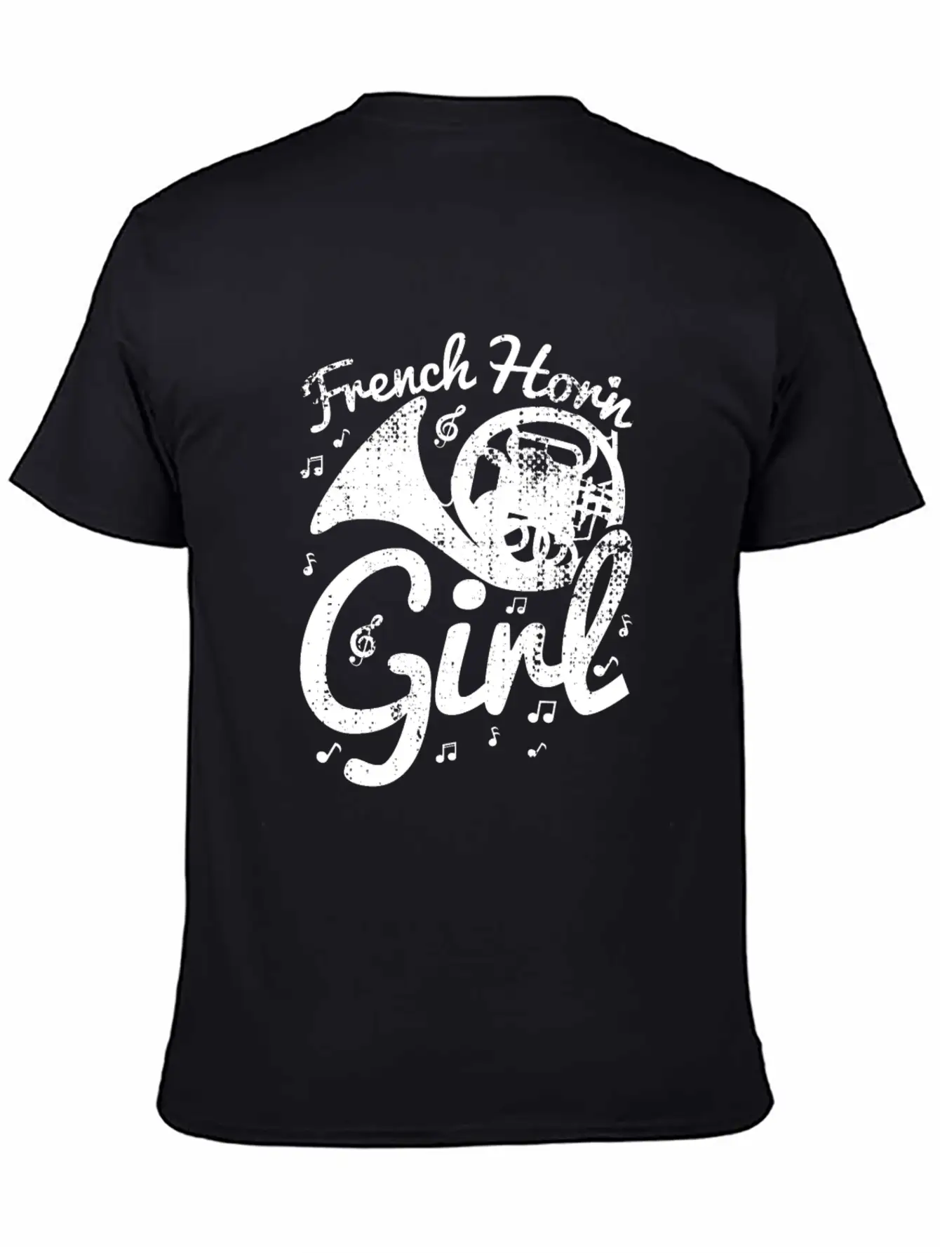 Female French Hornist Basic Graphic T-Shirt – Daily Comfort In Soft Cotton