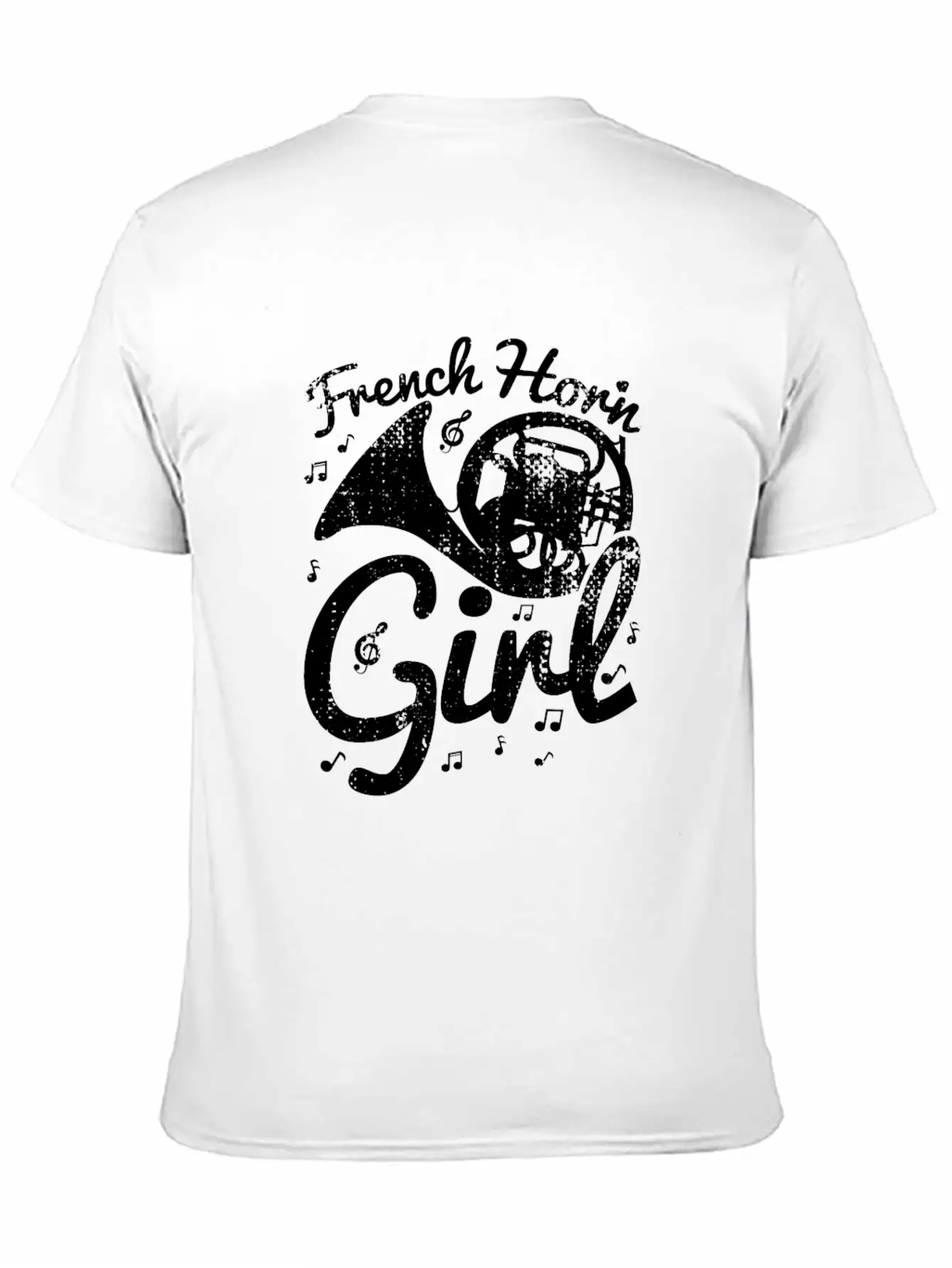 Female French Hornist Basic Graphic T-Shirt – Daily Comfort In Soft Cotton