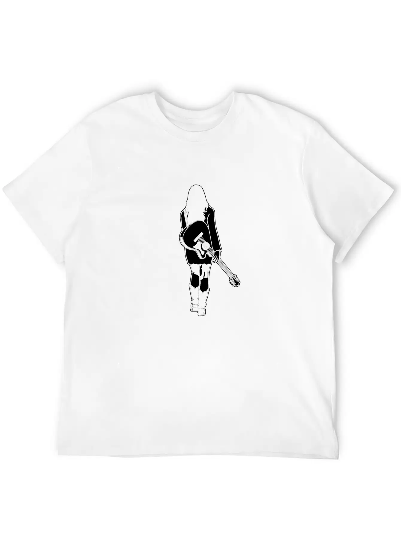 Female Musician Essential Cotton Tee For Daily Outfits – Unisex Style