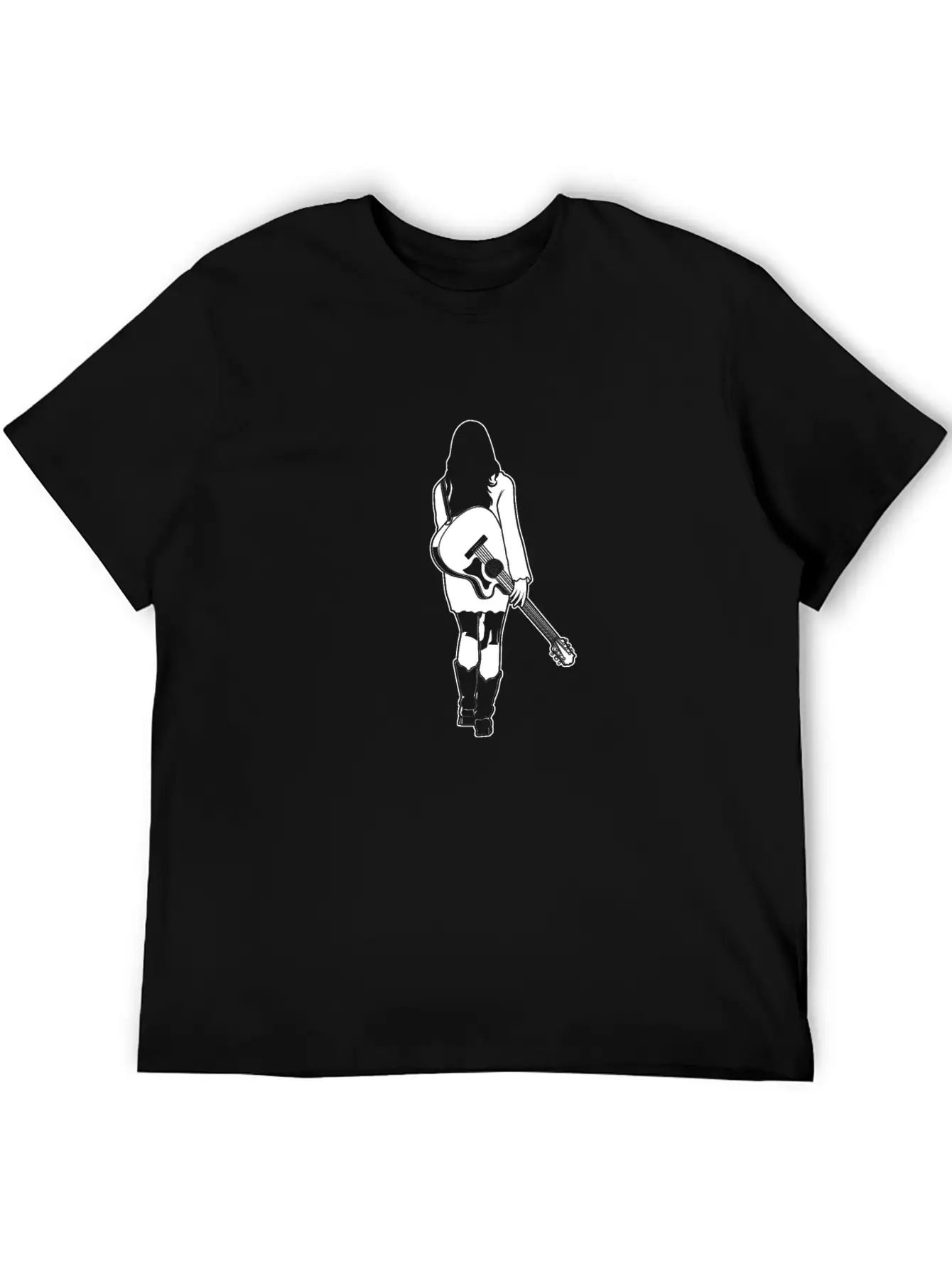 Female Musician Essential Cotton Tee For Daily Outfits – Unisex Style
