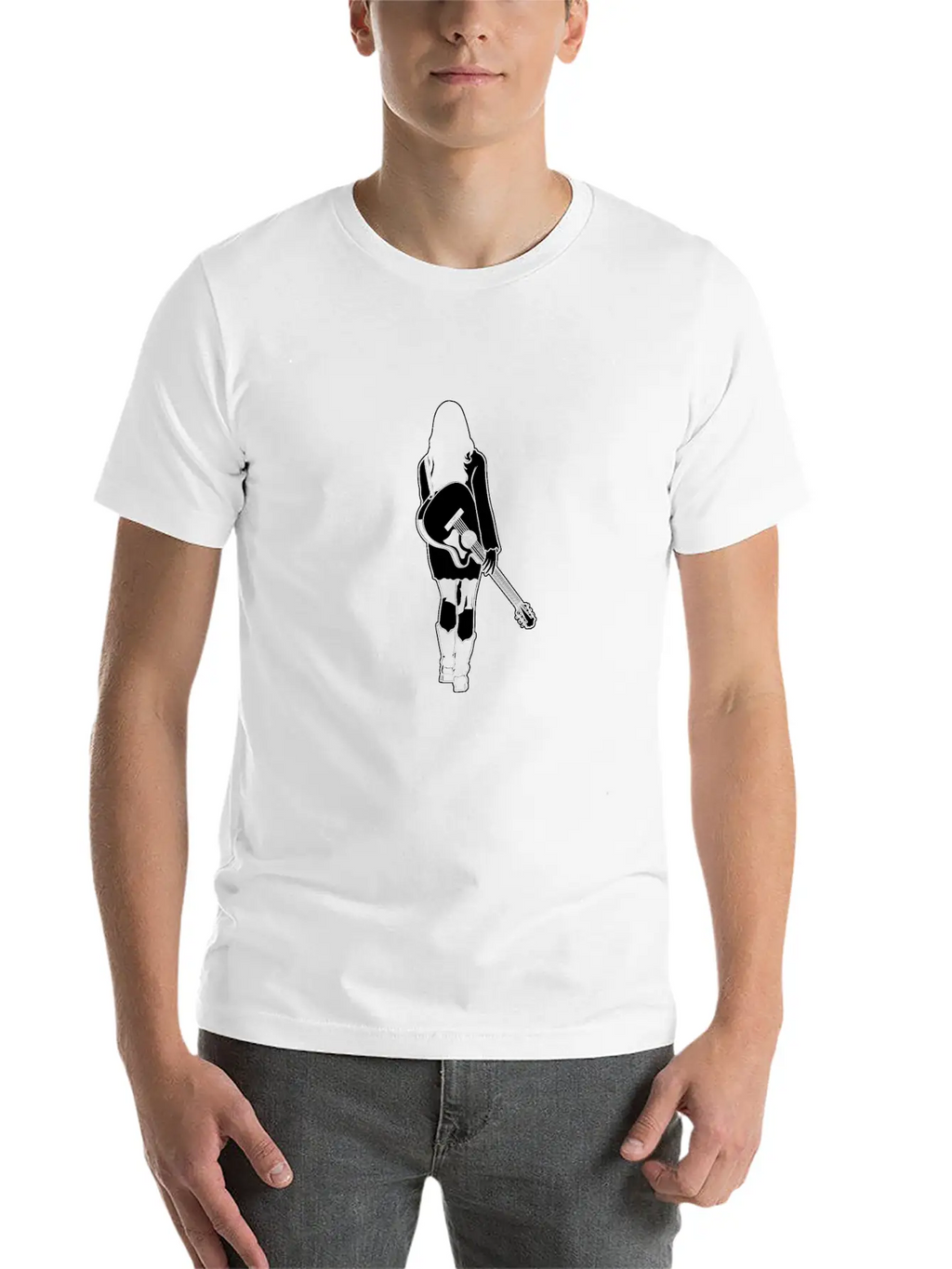 Female Musician Essential Cotton Tee For Daily Outfits – Unisex Style
