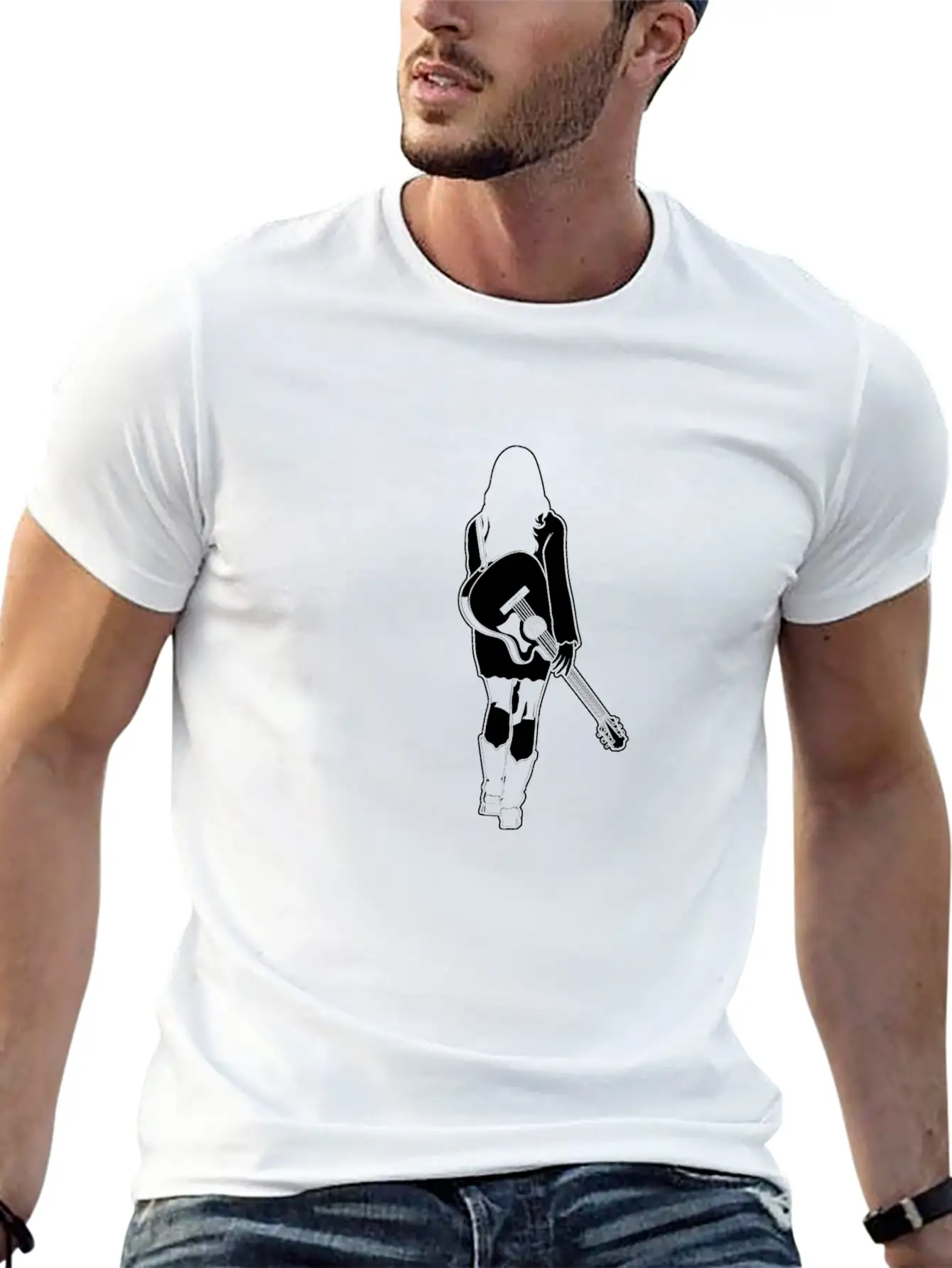 Female Musician Essential Cotton Tee For Daily Outfits – Unisex Style