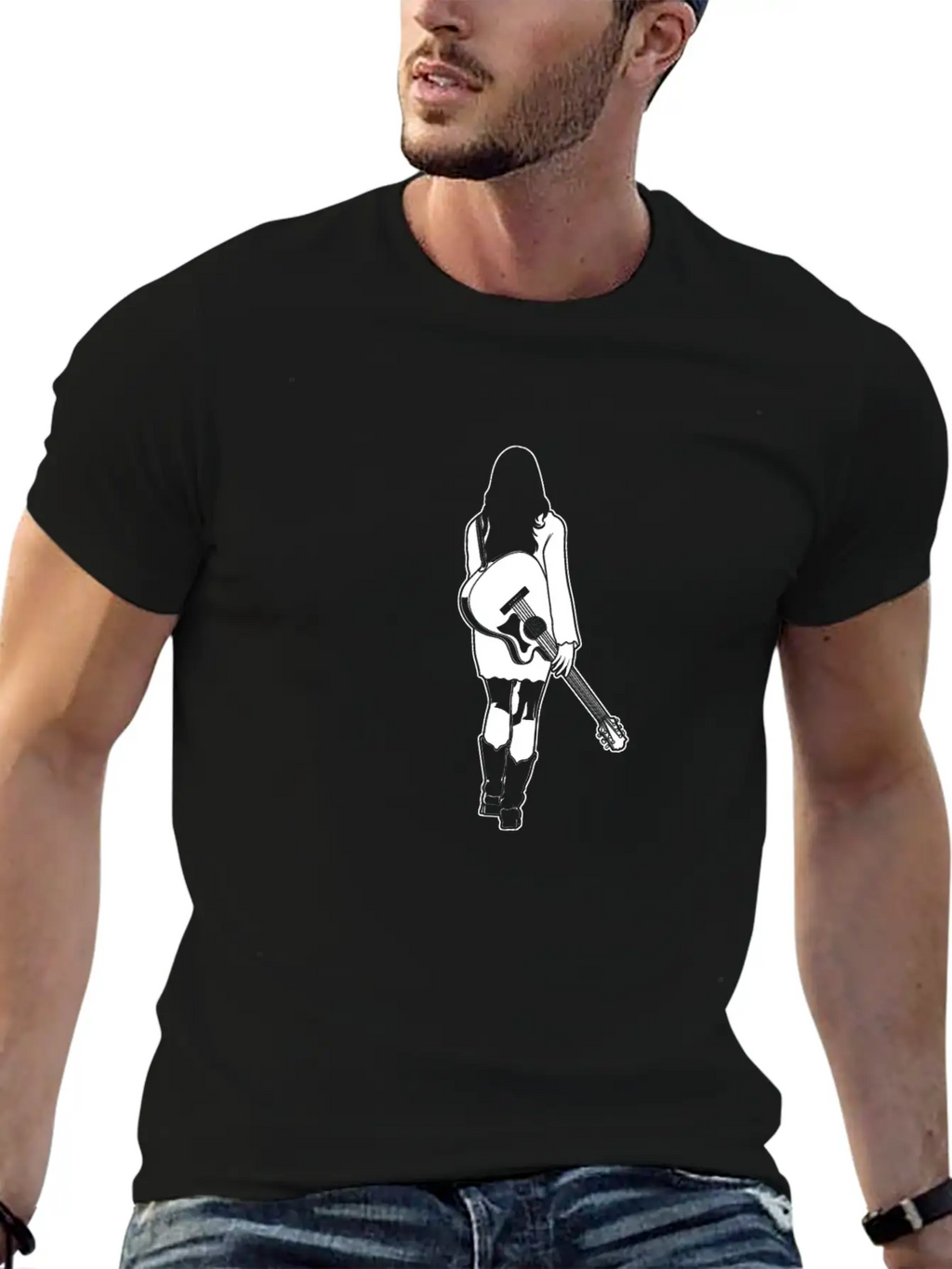 Female Musician Essential Cotton Tee For Daily Outfits – Unisex Style