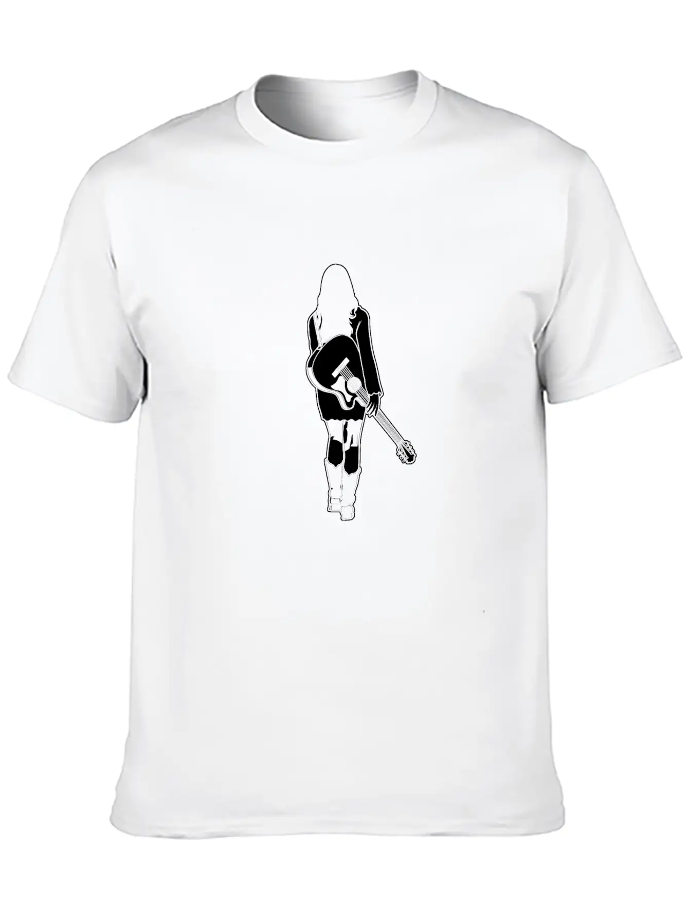 Female Musician Essential Cotton Tee For Daily Outfits – Unisex Style