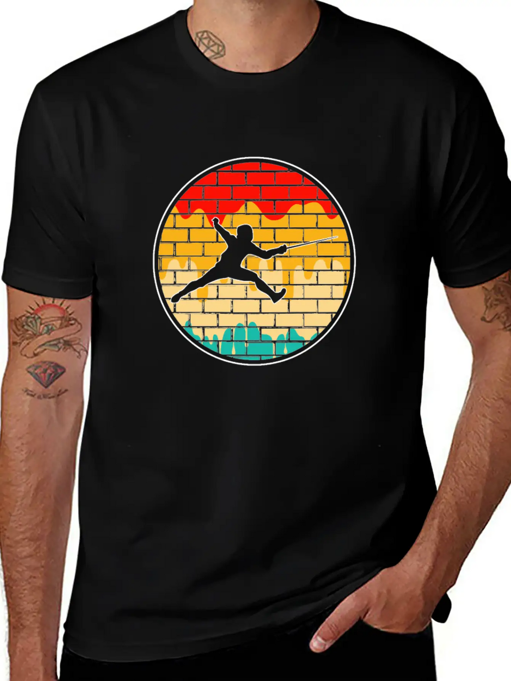 Fencing Retro Stylish Everyday T-Shirt – Unisex Basic Cotton Tee