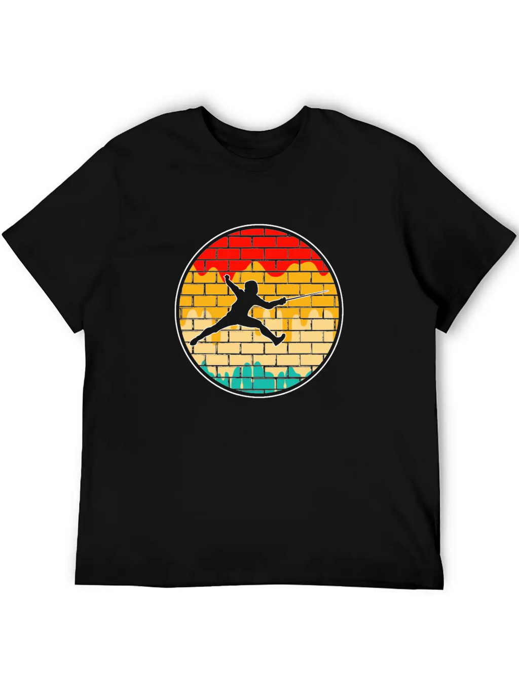 Fencing Retro Stylish Everyday T-Shirt – Unisex Basic Cotton Tee