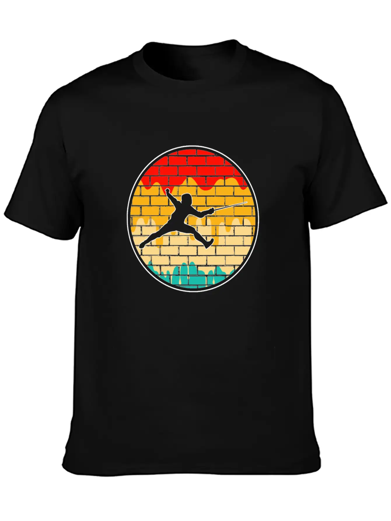 Fencing Retro Stylish Everyday T-Shirt – Unisex Basic Cotton Tee