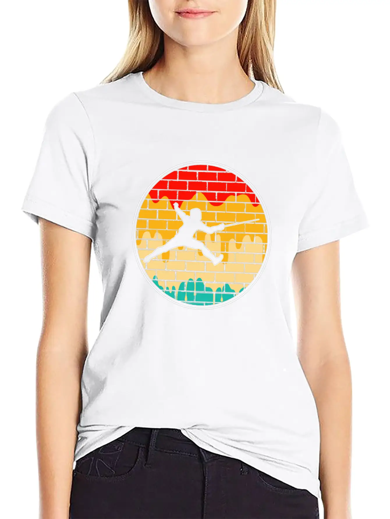 Fencing Retro Stylish Everyday T-Shirt – Unisex Basic Cotton Tee