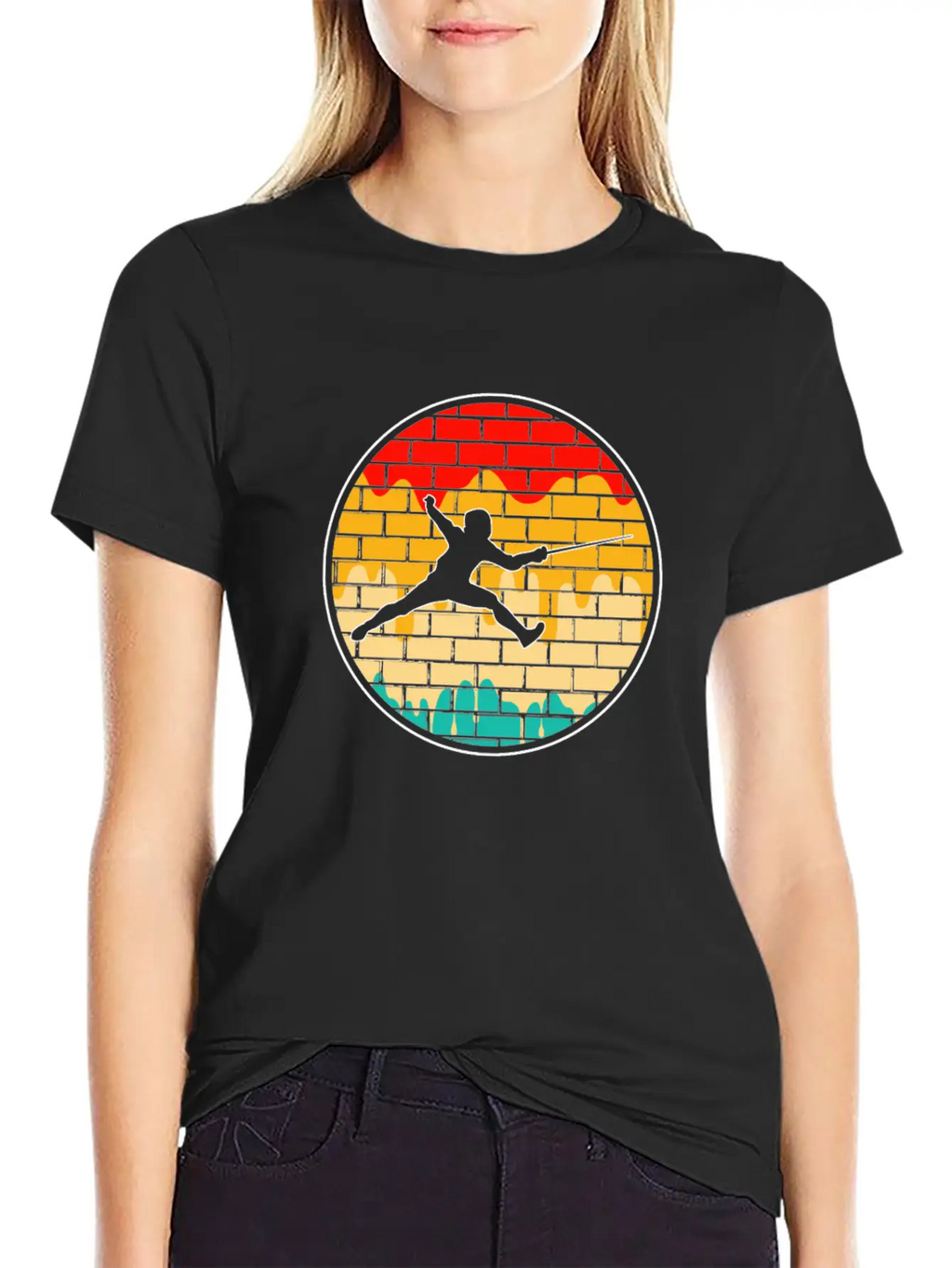 Fencing Retro Stylish Everyday T-Shirt – Unisex Basic Cotton Tee