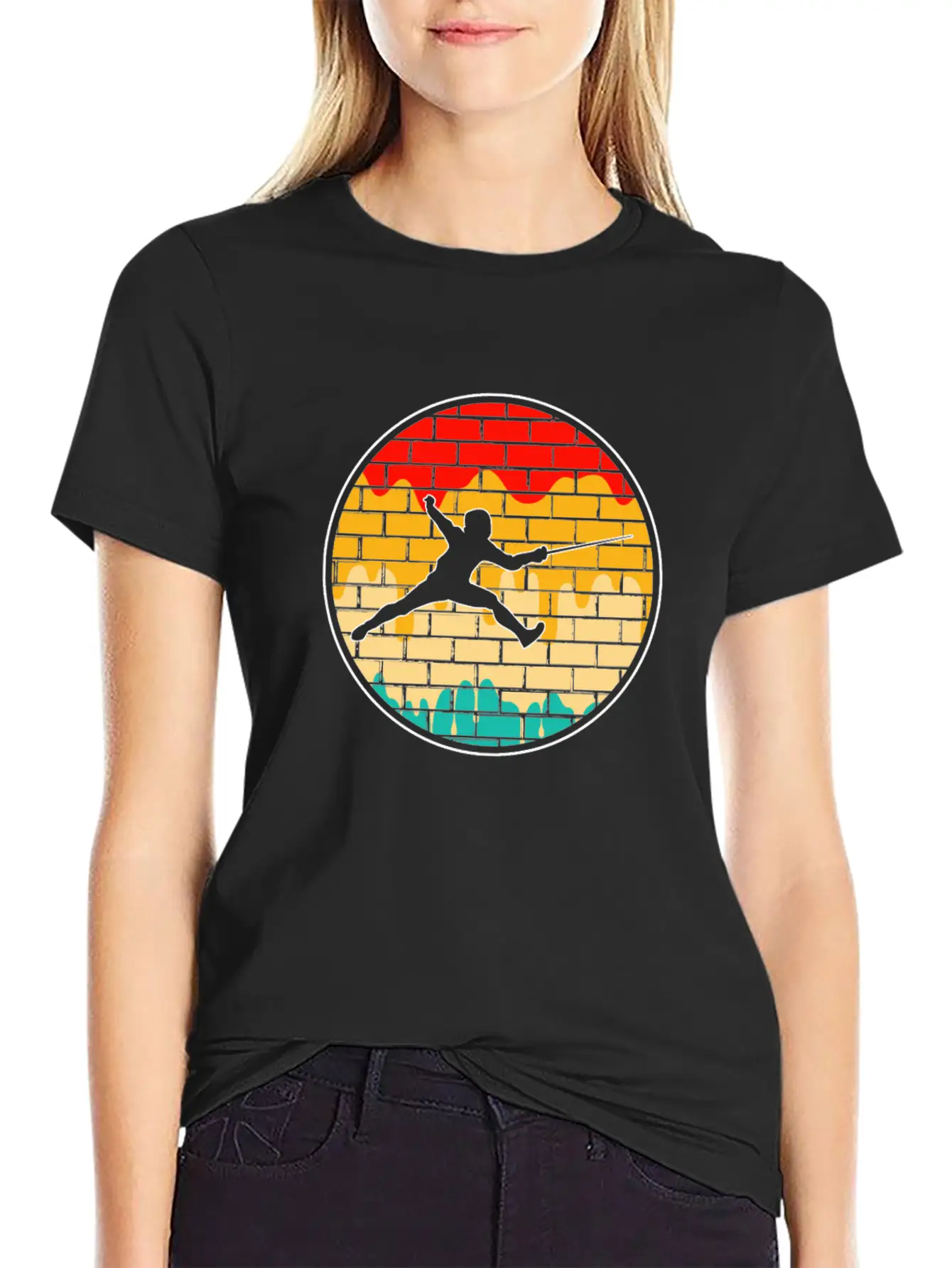 Fencing Retro Stylish Everyday T-Shirt – Unisex Basic Cotton Tee