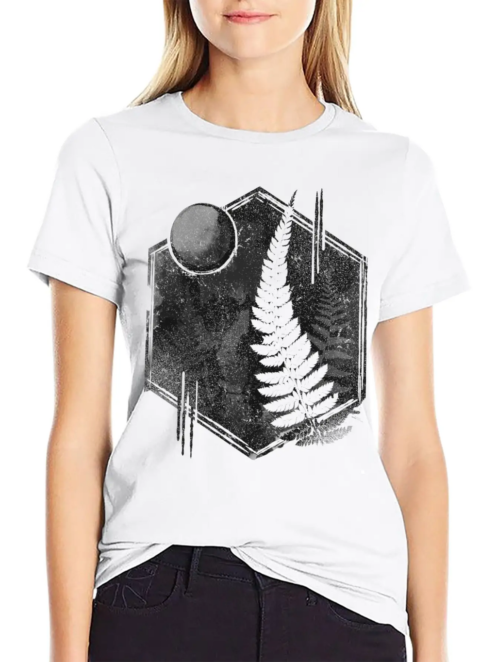 Fern Skull Relaxed Everyday Tee – Lightweight And Durable Cotton