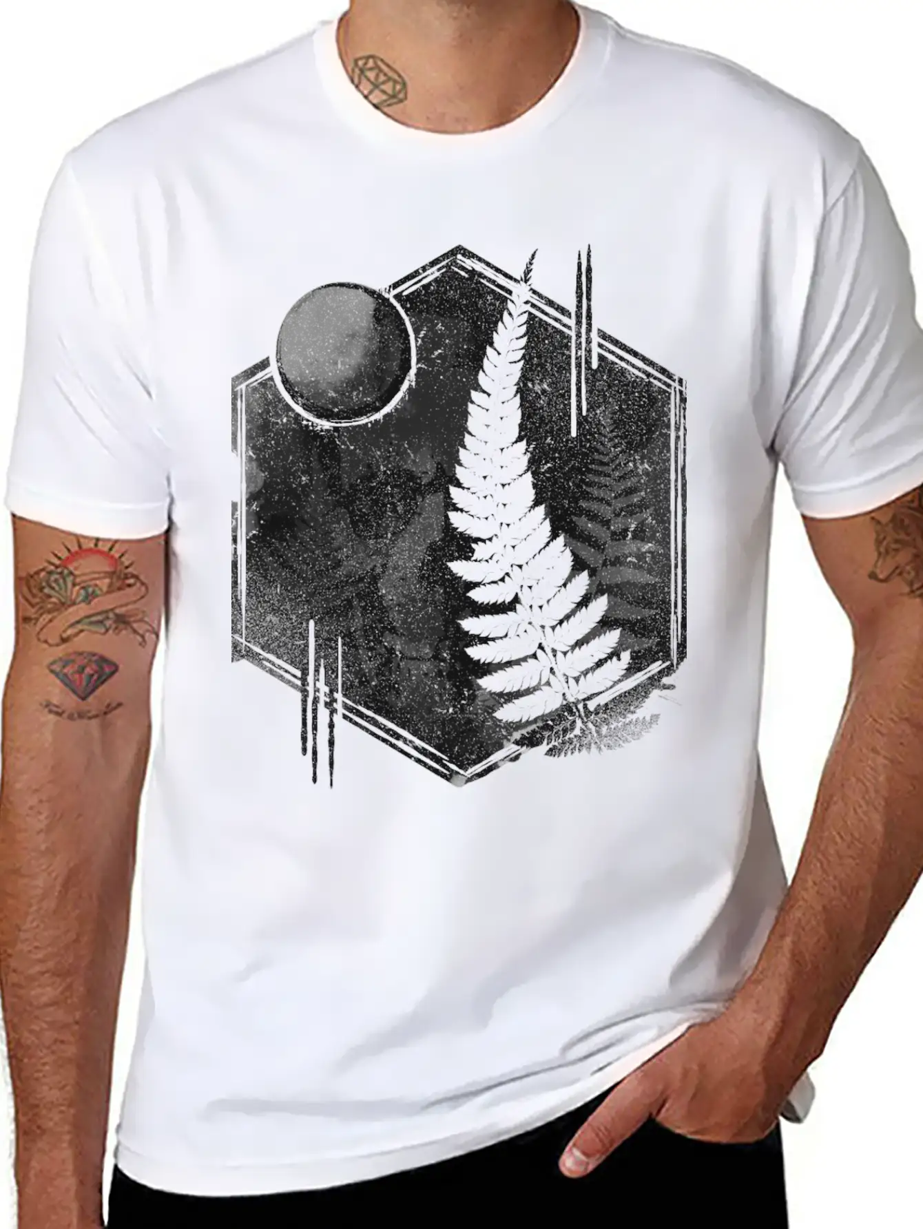 Fern Skull Relaxed Everyday Tee – Lightweight And Durable Cotton