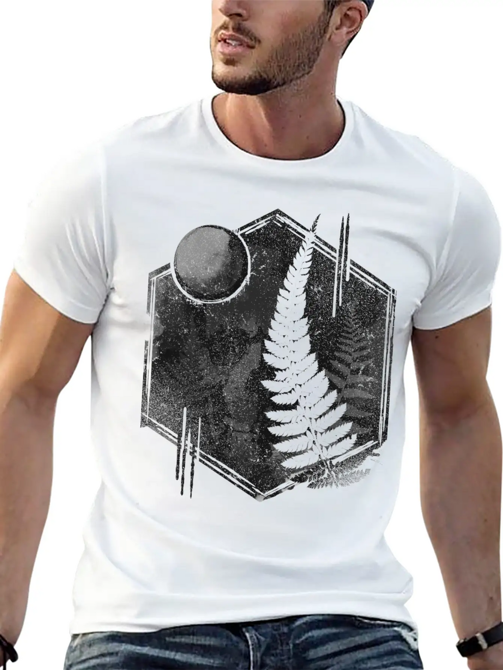 Fern Skull Relaxed Everyday Tee – Lightweight And Durable Cotton