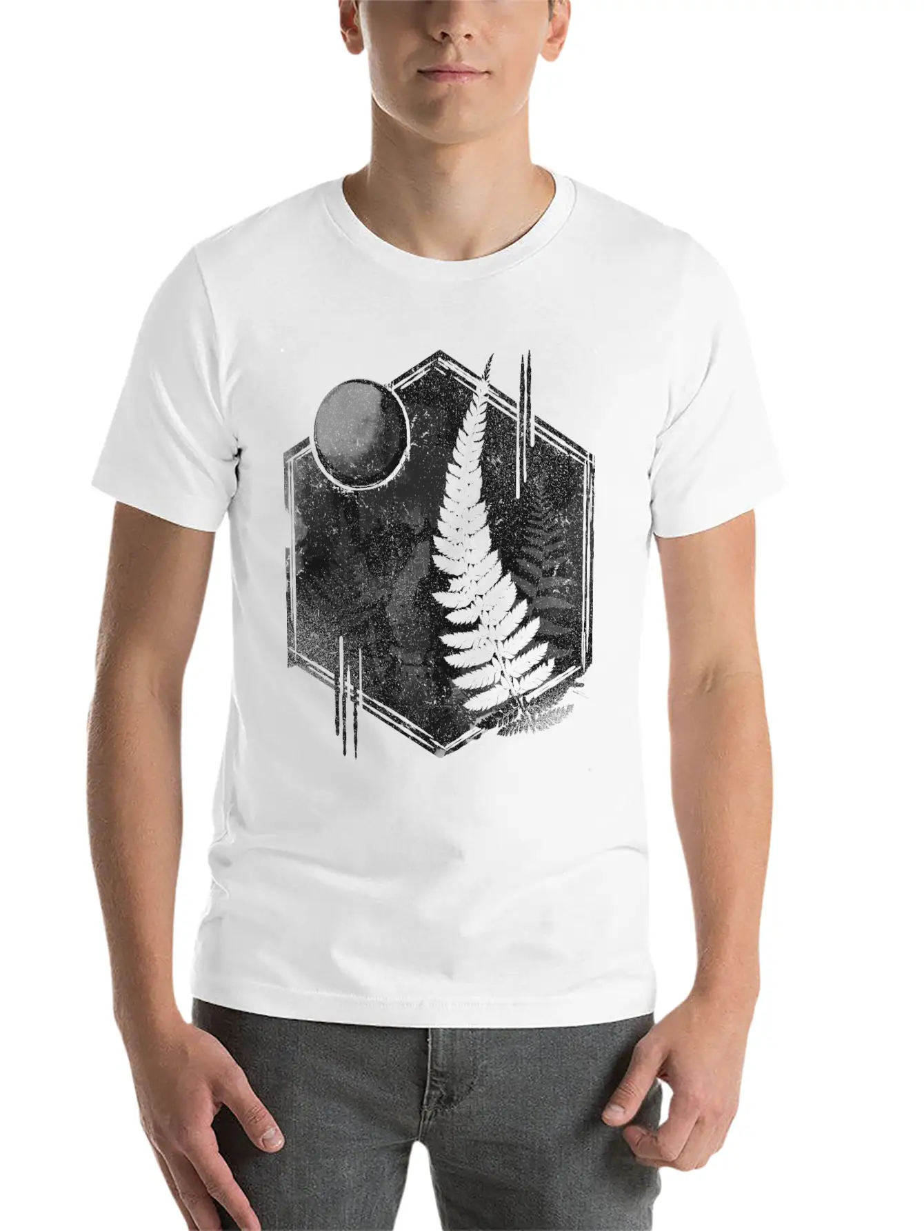 Fern Skull Relaxed Everyday Tee – Lightweight And Durable Cotton