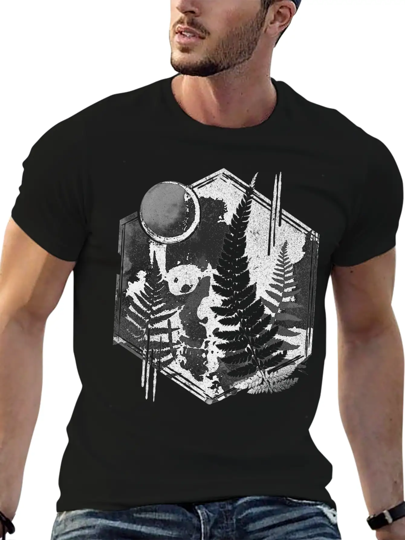 Fern Skull Relaxed Everyday Tee – Lightweight And Durable Cotton