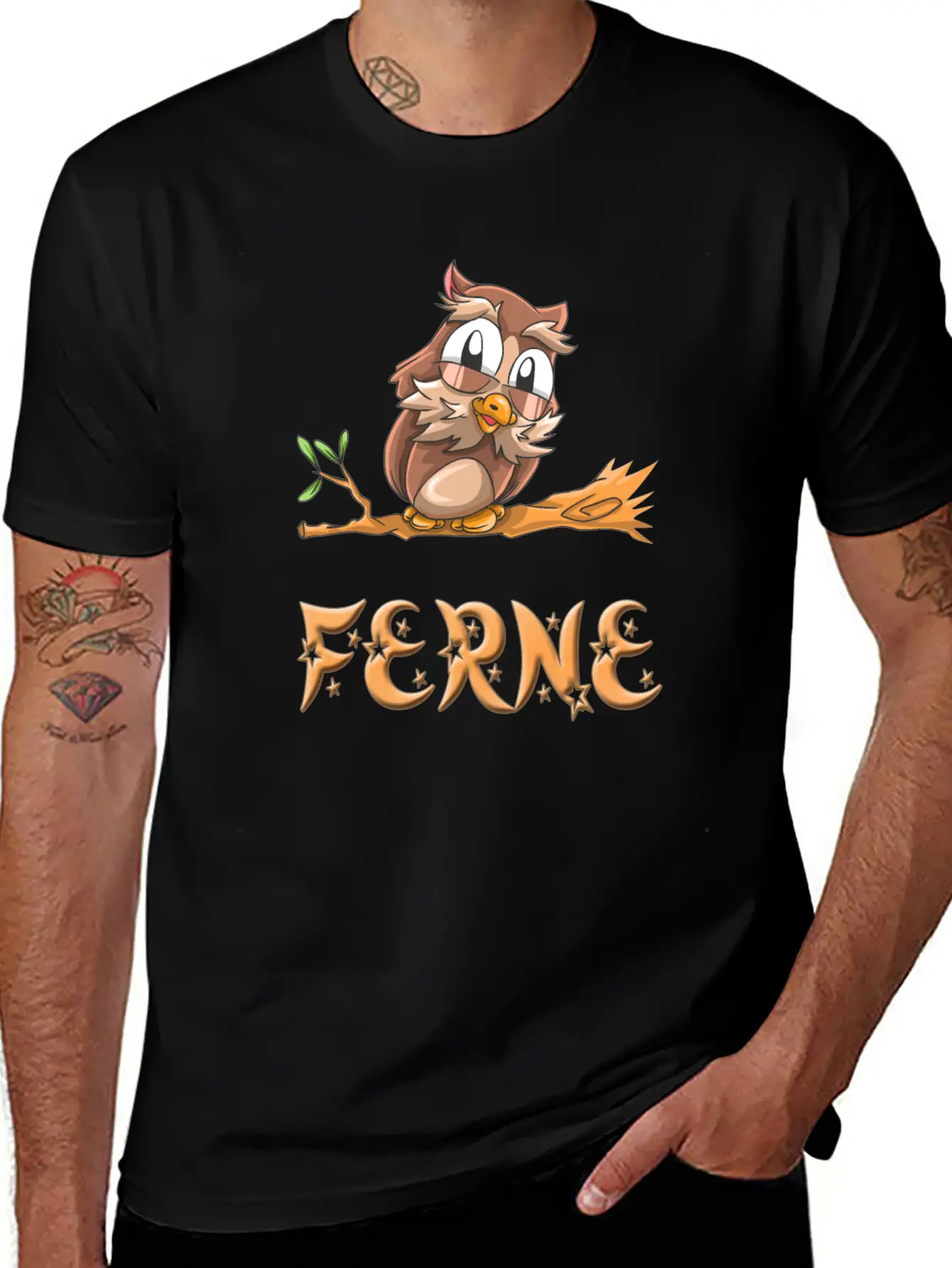 Ferne Owl Unisex Casual T-Shirt – Clean Design For Daily Comfort