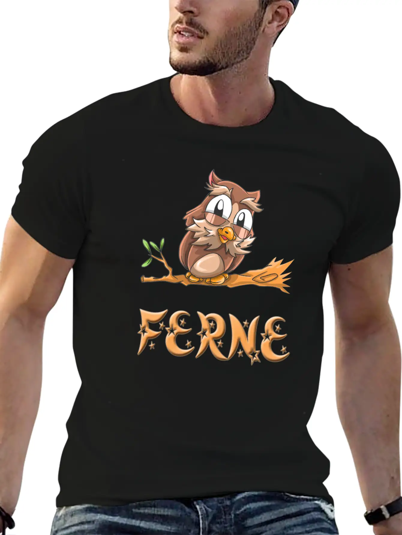 Ferne Owl Unisex Casual T-Shirt – Clean Design For Daily Comfort