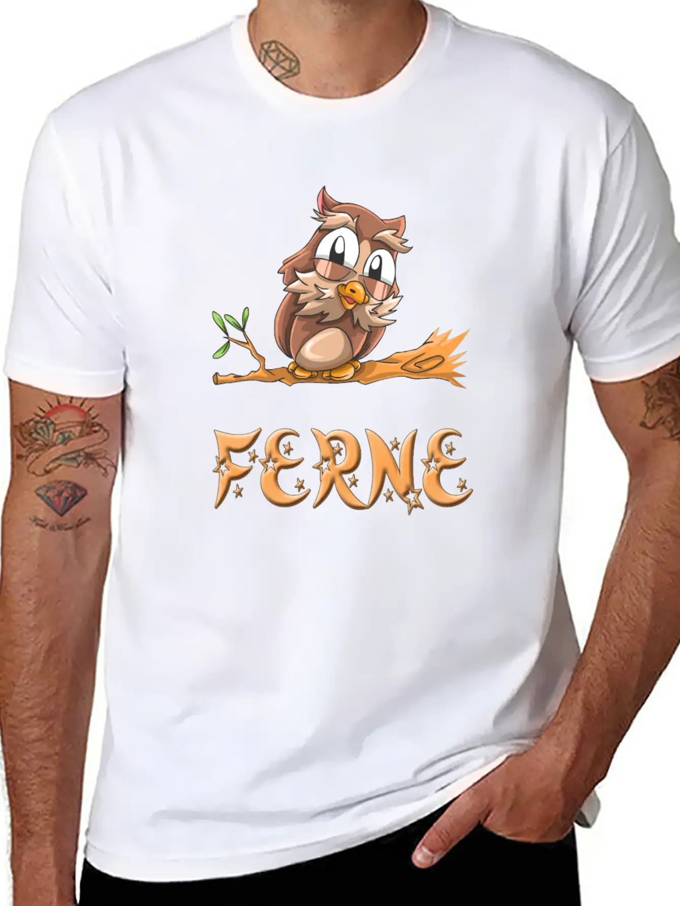 Ferne Owl Unisex Casual T-Shirt – Clean Design For Daily Comfort