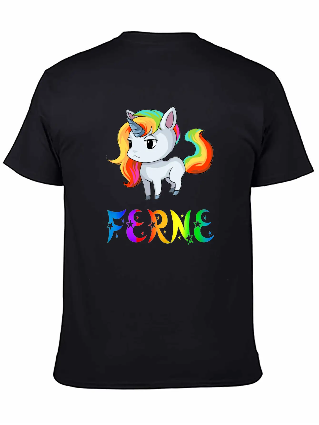 Ferne Unicorn Stylish Everyday T-Shirt – Unisex Basic Cotton Tee