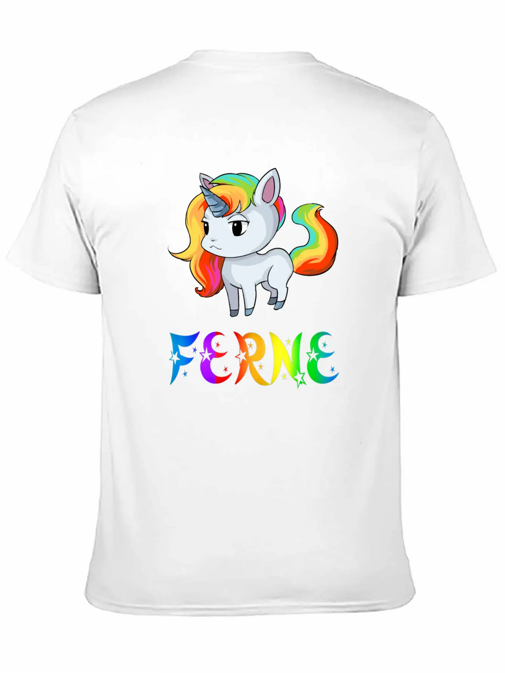 Ferne Unicorn Stylish Everyday T-Shirt – Unisex Basic Cotton Tee