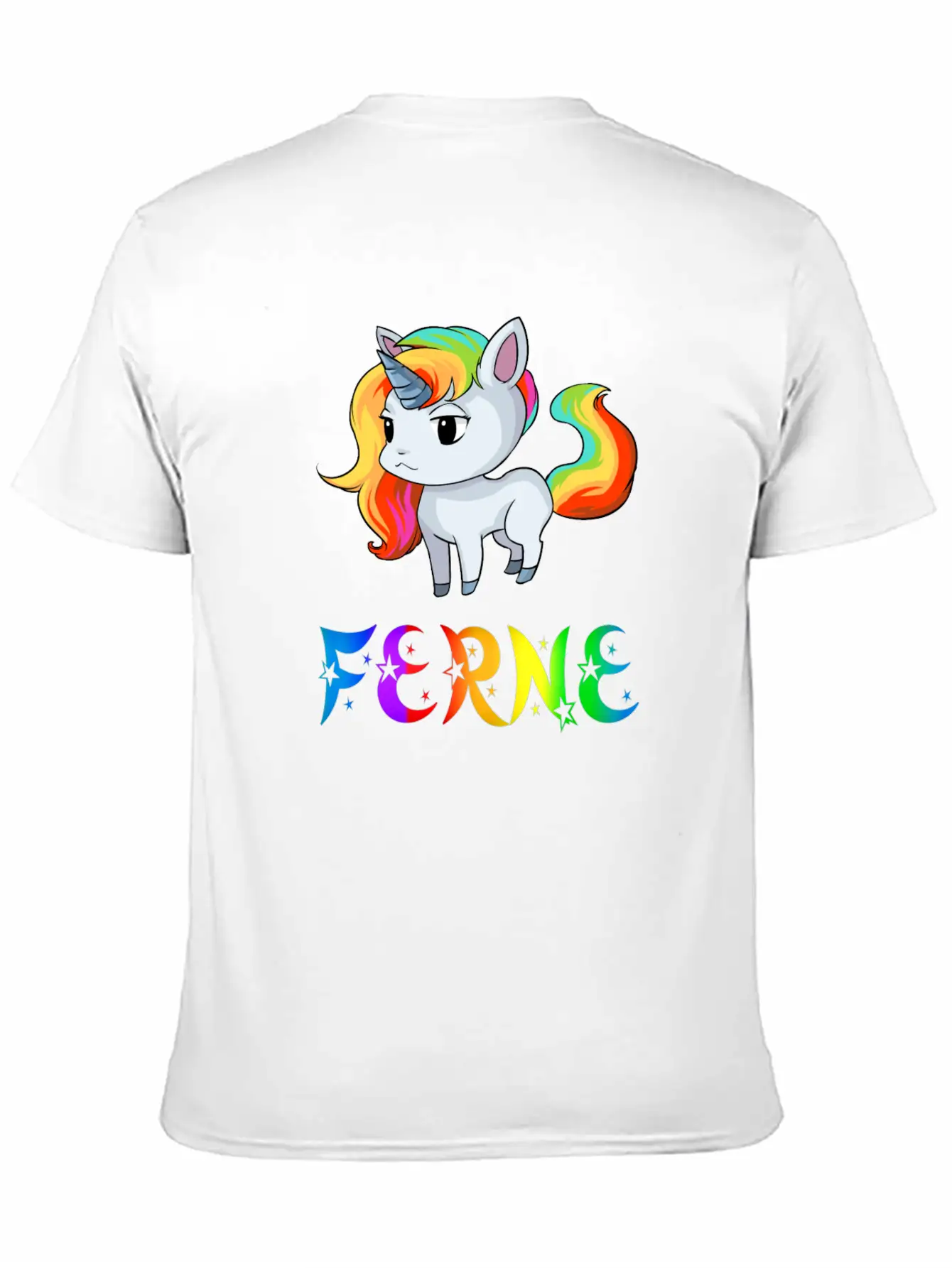 Ferne Unicorn Stylish Everyday T-Shirt – Unisex Basic Cotton Tee