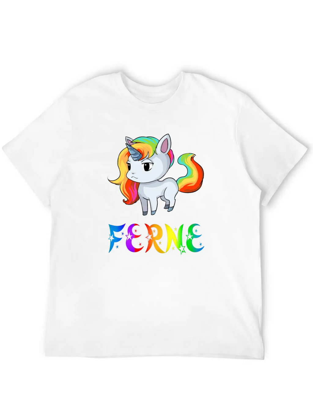 Ferne Unicorn Stylish Everyday T-Shirt – Unisex Basic Cotton Tee