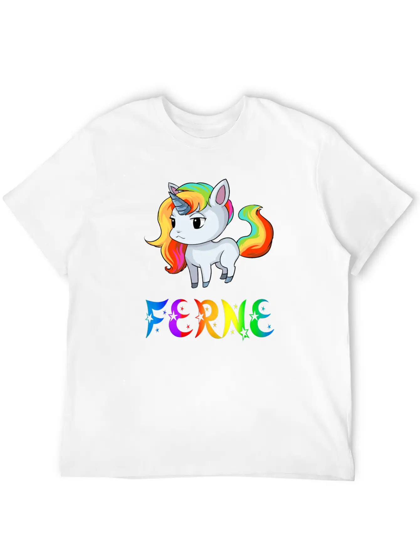 Ferne Unicorn Stylish Everyday T-Shirt – Unisex Basic Cotton Tee