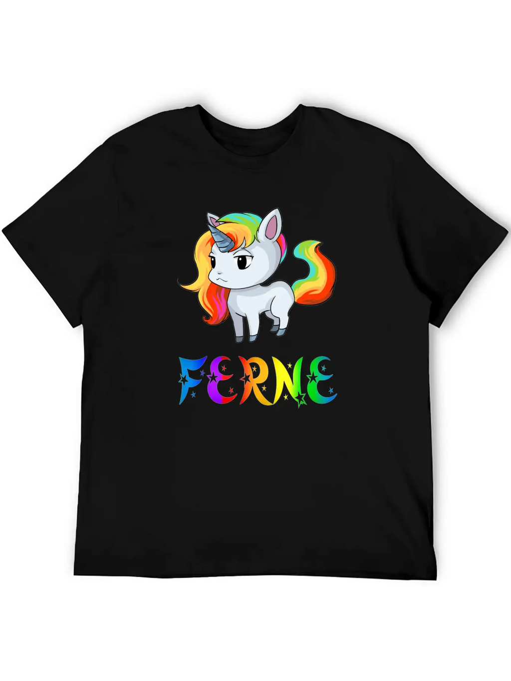 Ferne Unicorn Stylish Everyday T-Shirt – Unisex Basic Cotton Tee