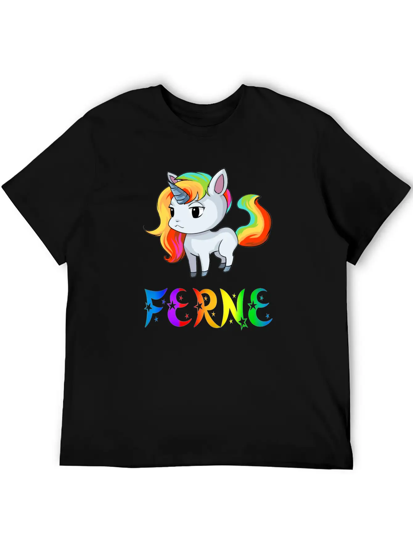 Ferne Unicorn Stylish Everyday T-Shirt – Unisex Basic Cotton Tee