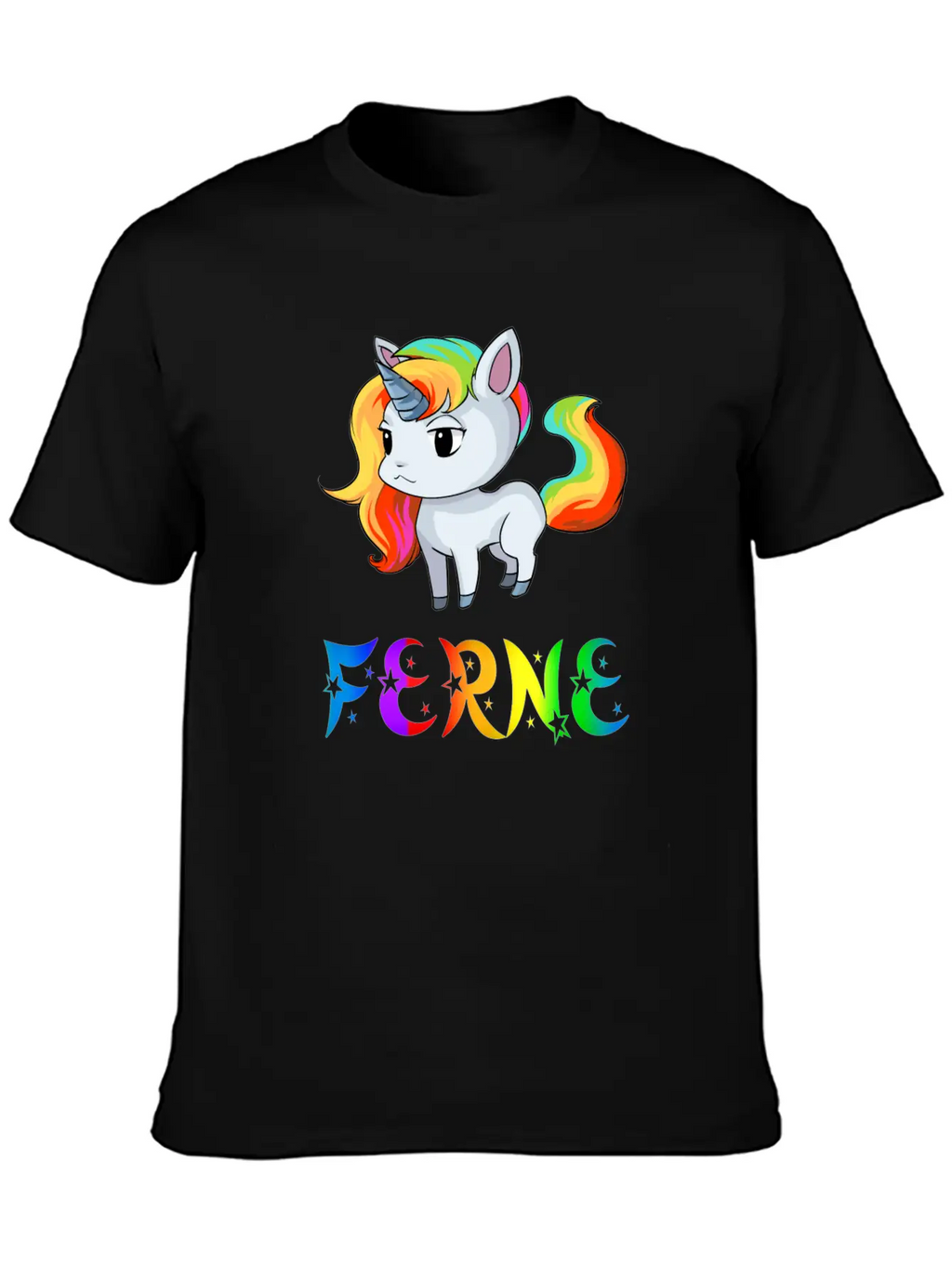 Ferne Unicorn Stylish Everyday T-Shirt – Unisex Basic Cotton Tee