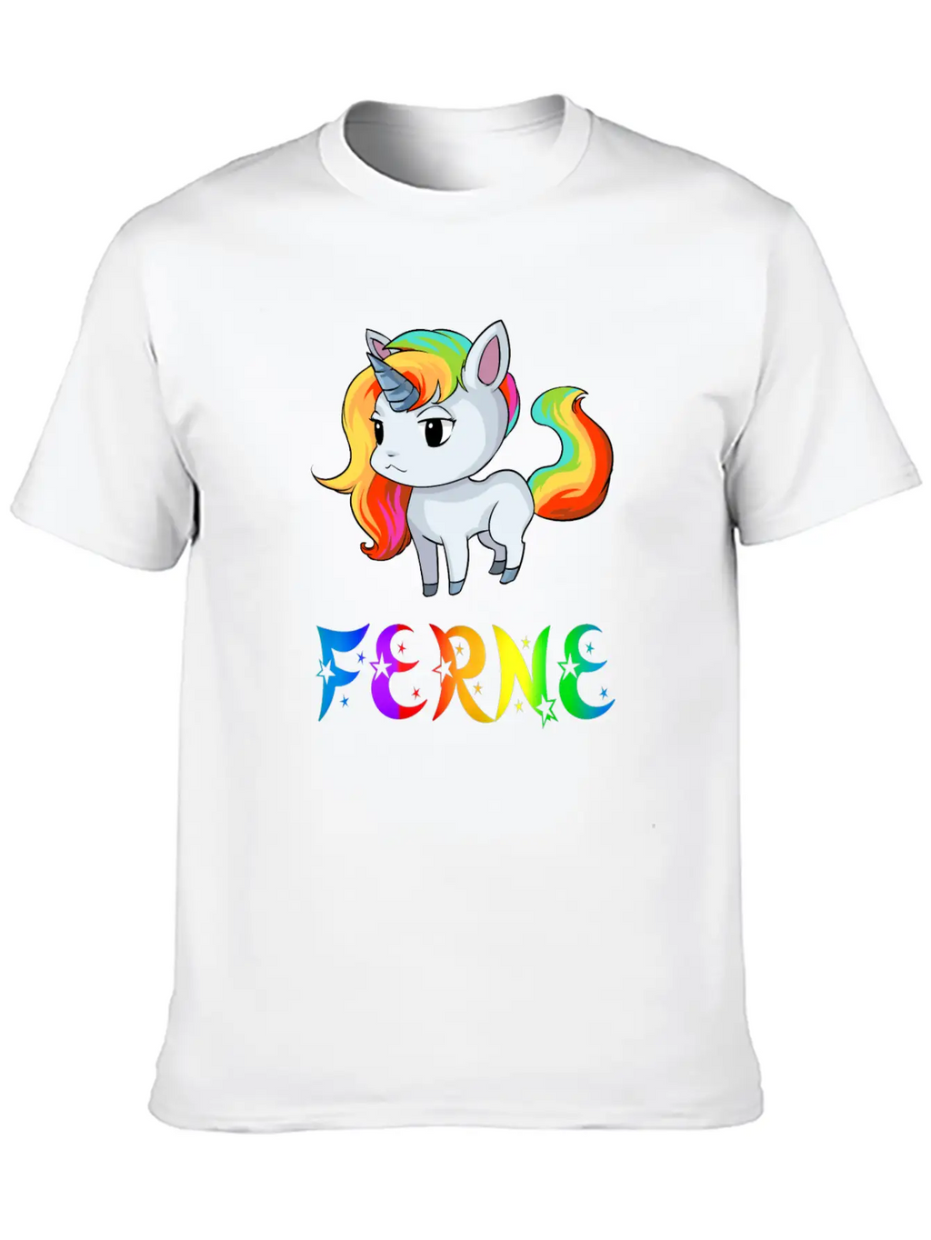 Ferne Unicorn Stylish Everyday T-Shirt – Unisex Basic Cotton Tee