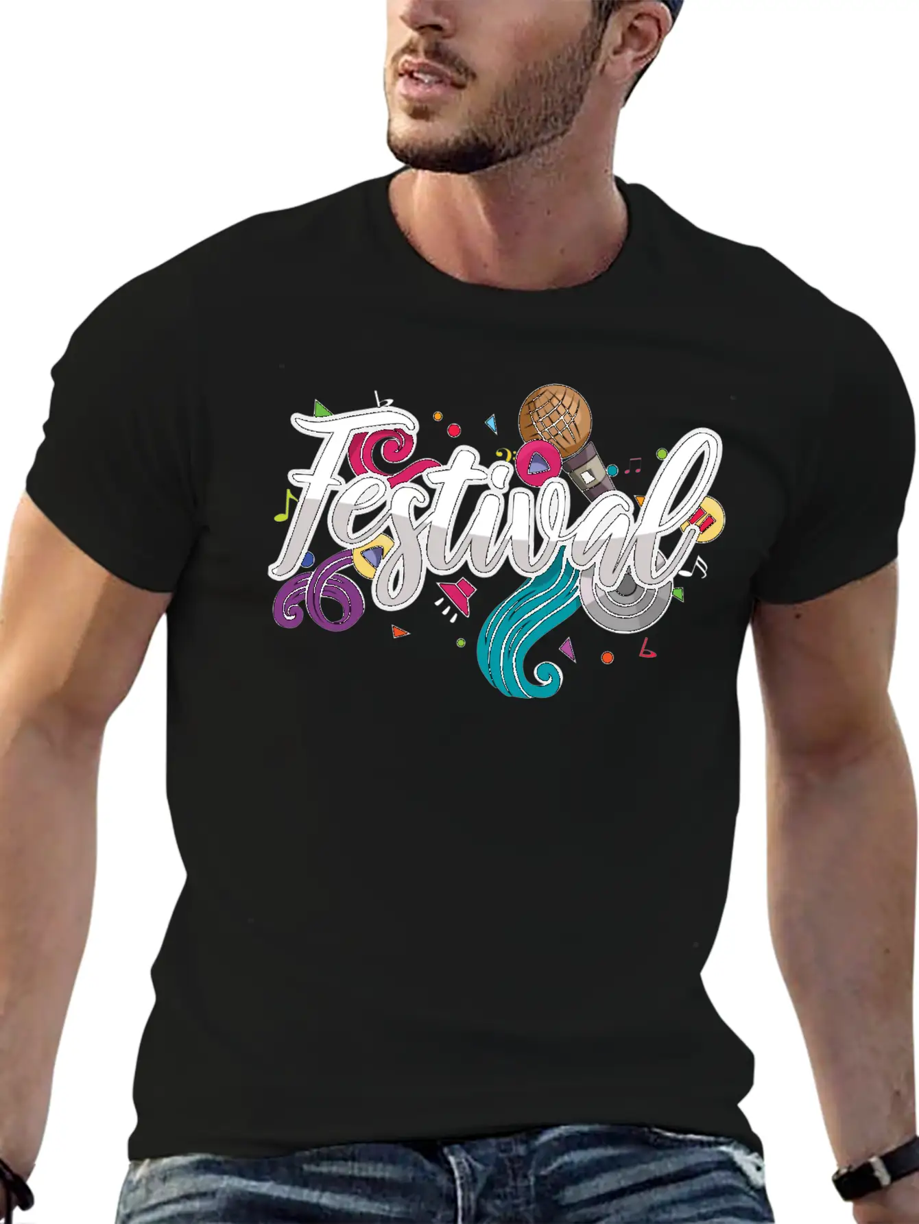 Festival Essential Cotton Tee For Daily Outfits – Unisex Style