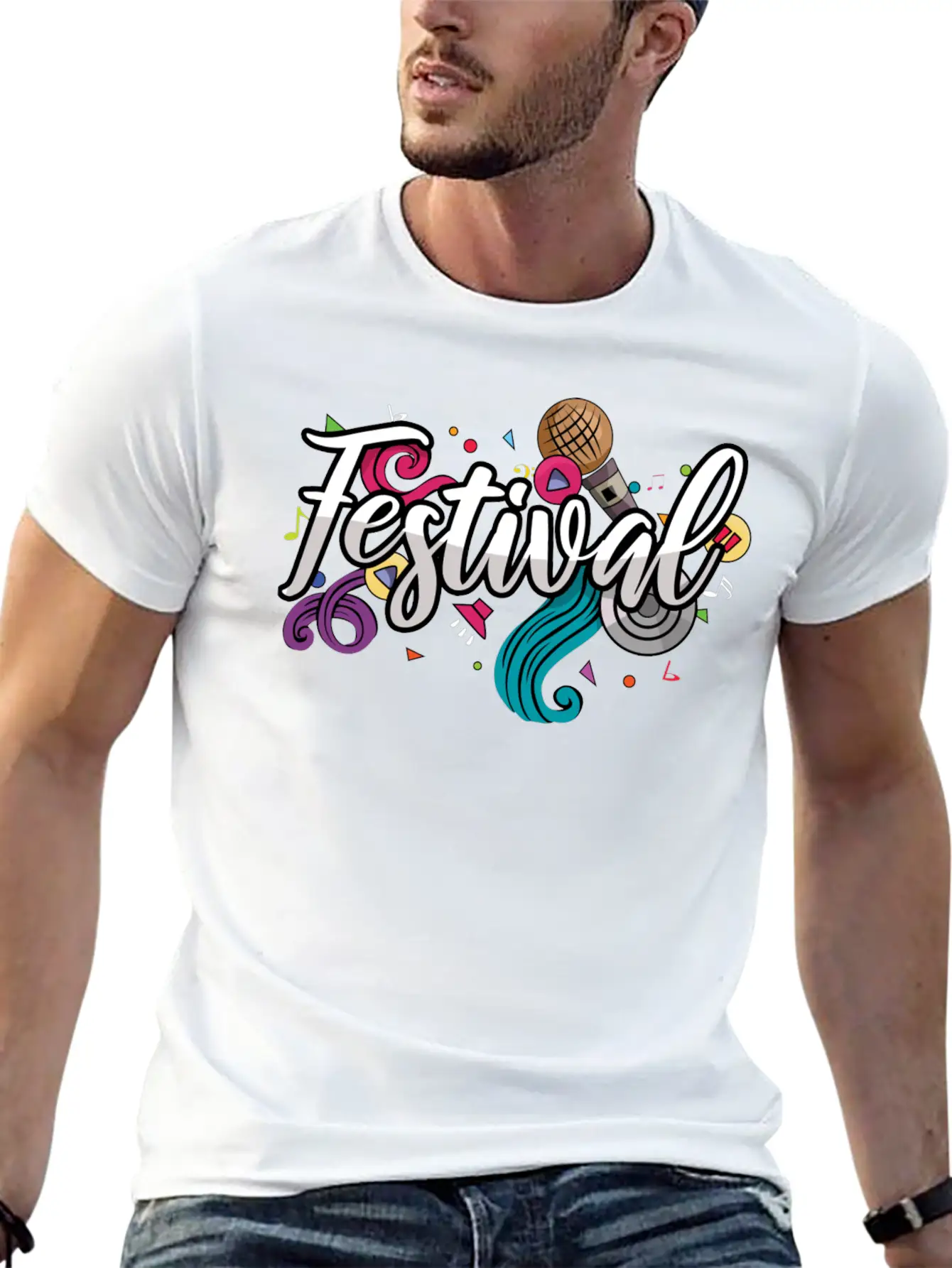 Festival Essential Cotton Tee For Daily Outfits – Unisex Style