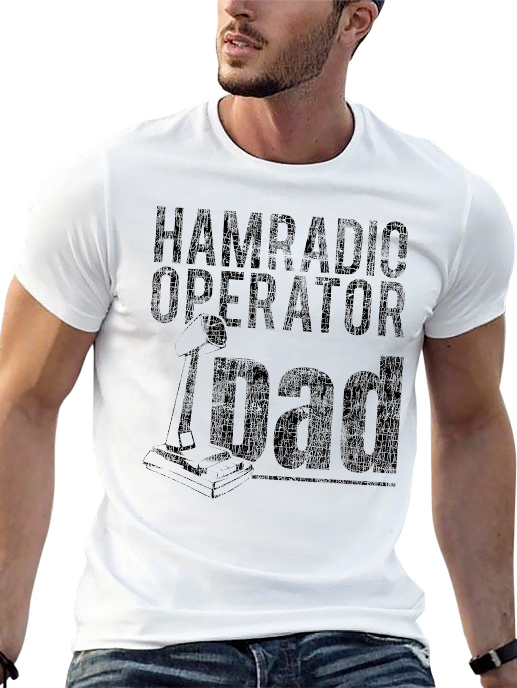 Ham Radio Operator Dad T-Shirt - Black
