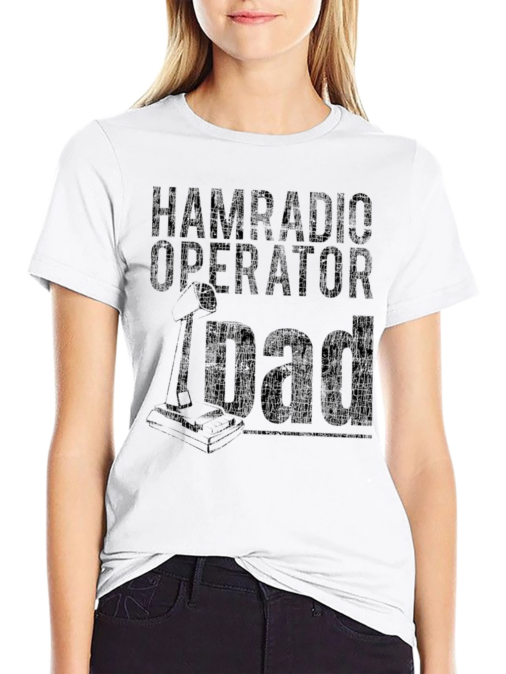 Ham Radio Operator Dad T-Shirt - Black