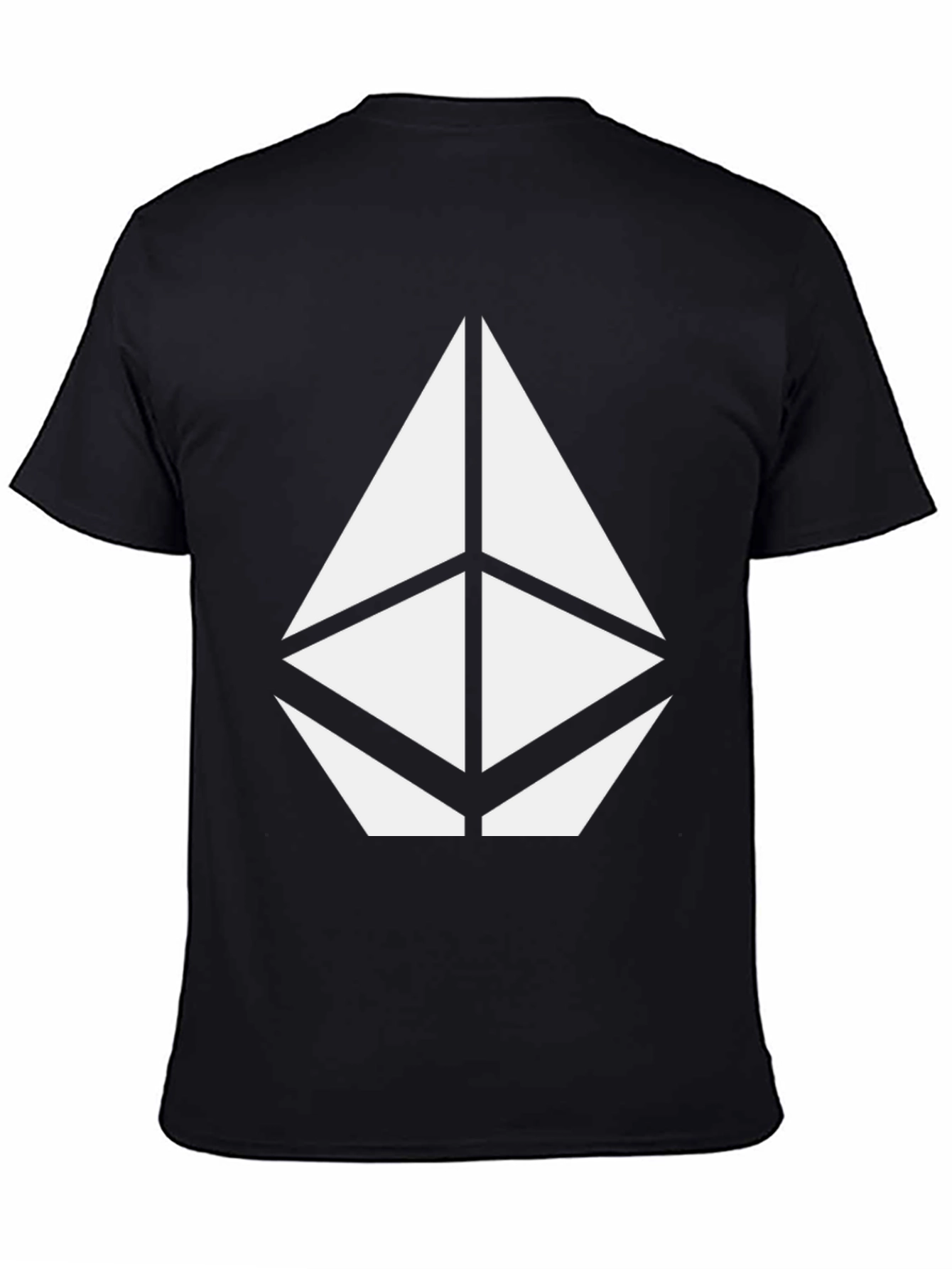 Geometric Tee - Modern Graphic Print Black T-Shirt