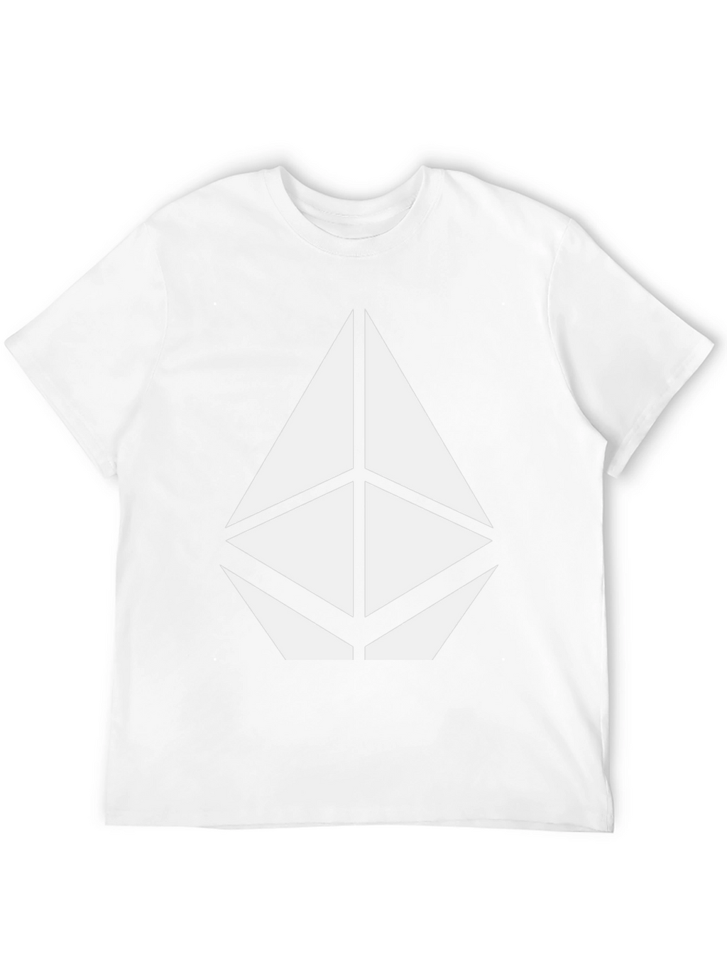 Geometric Tee - Modern Graphic Print Black T-Shirt