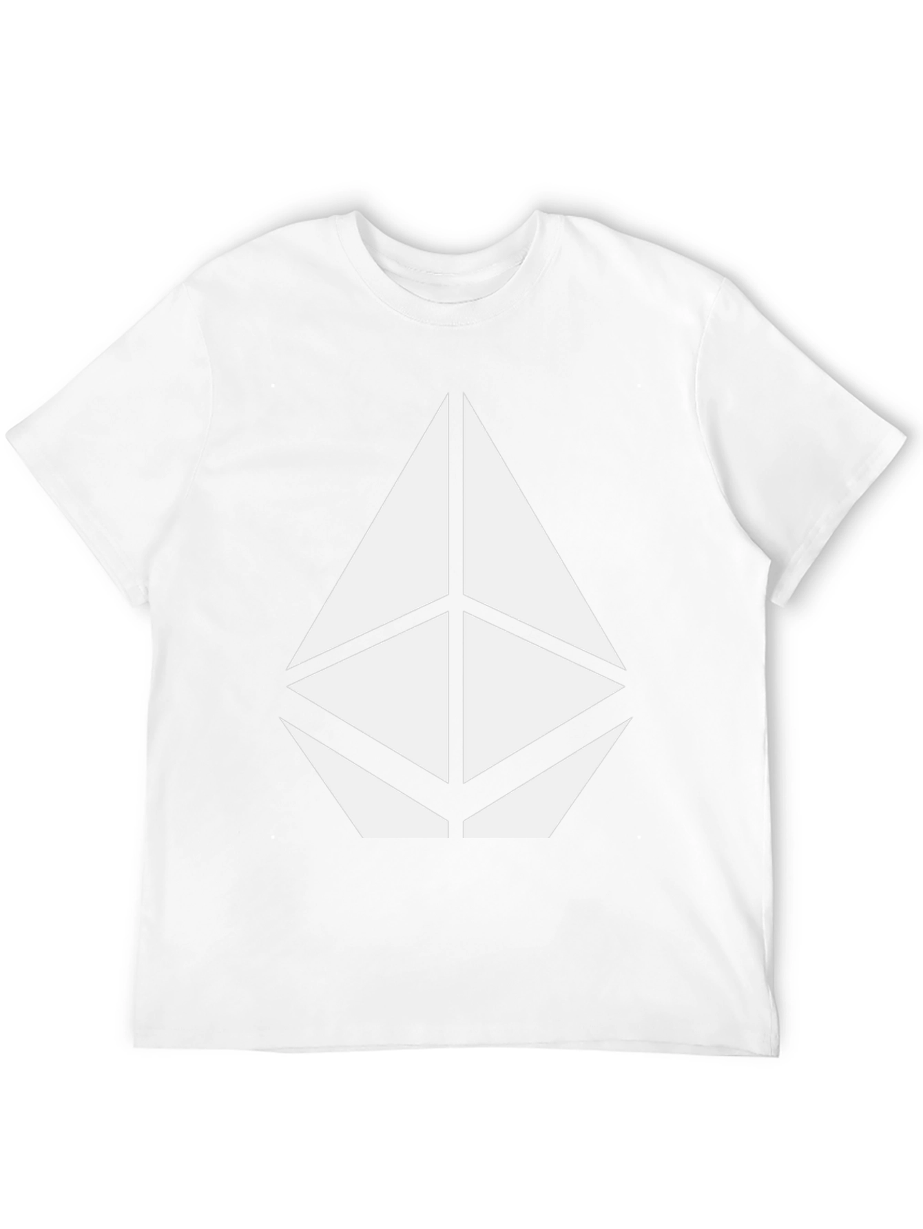 Geometric Tee - Modern Graphic Print Black T-Shirt