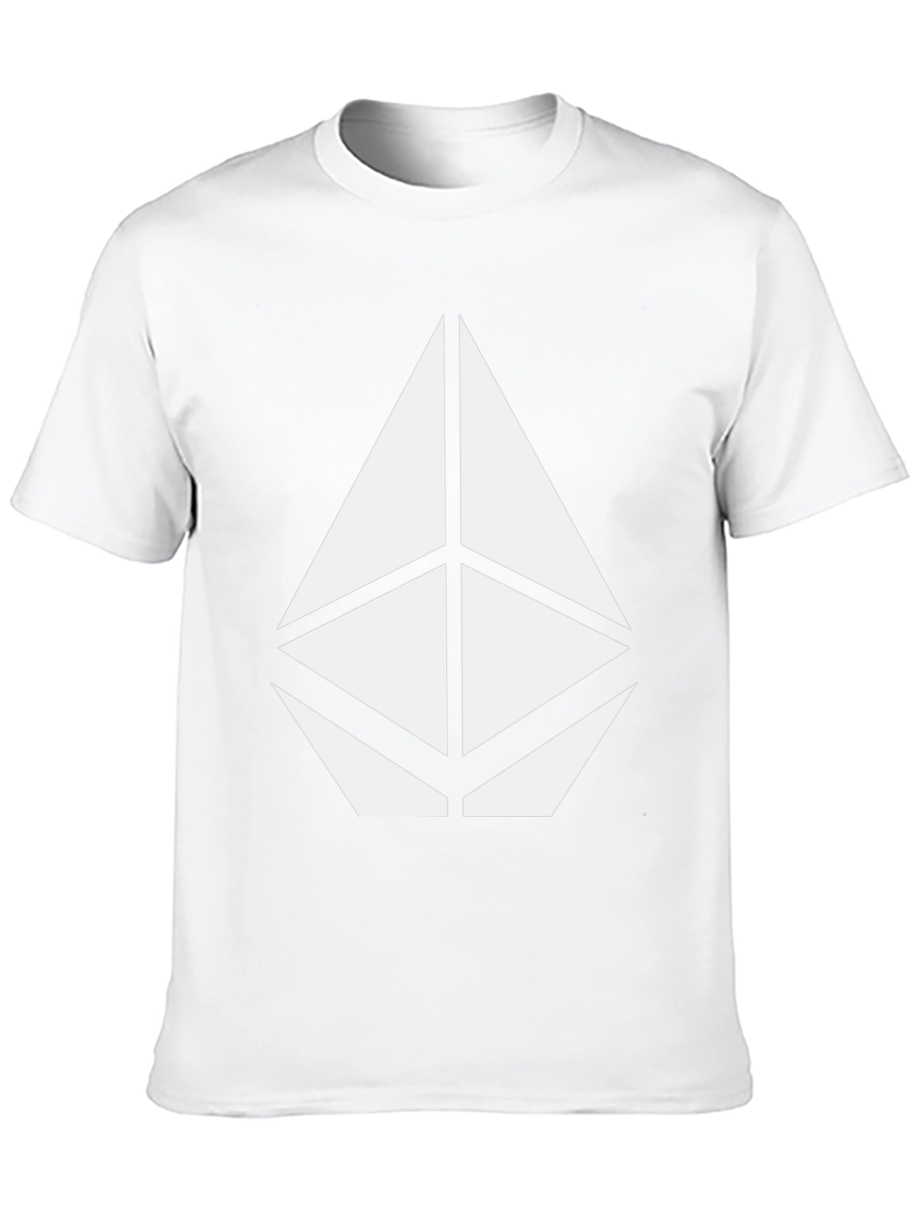 Geometric Tee - Modern Graphic Print Black T-Shirt