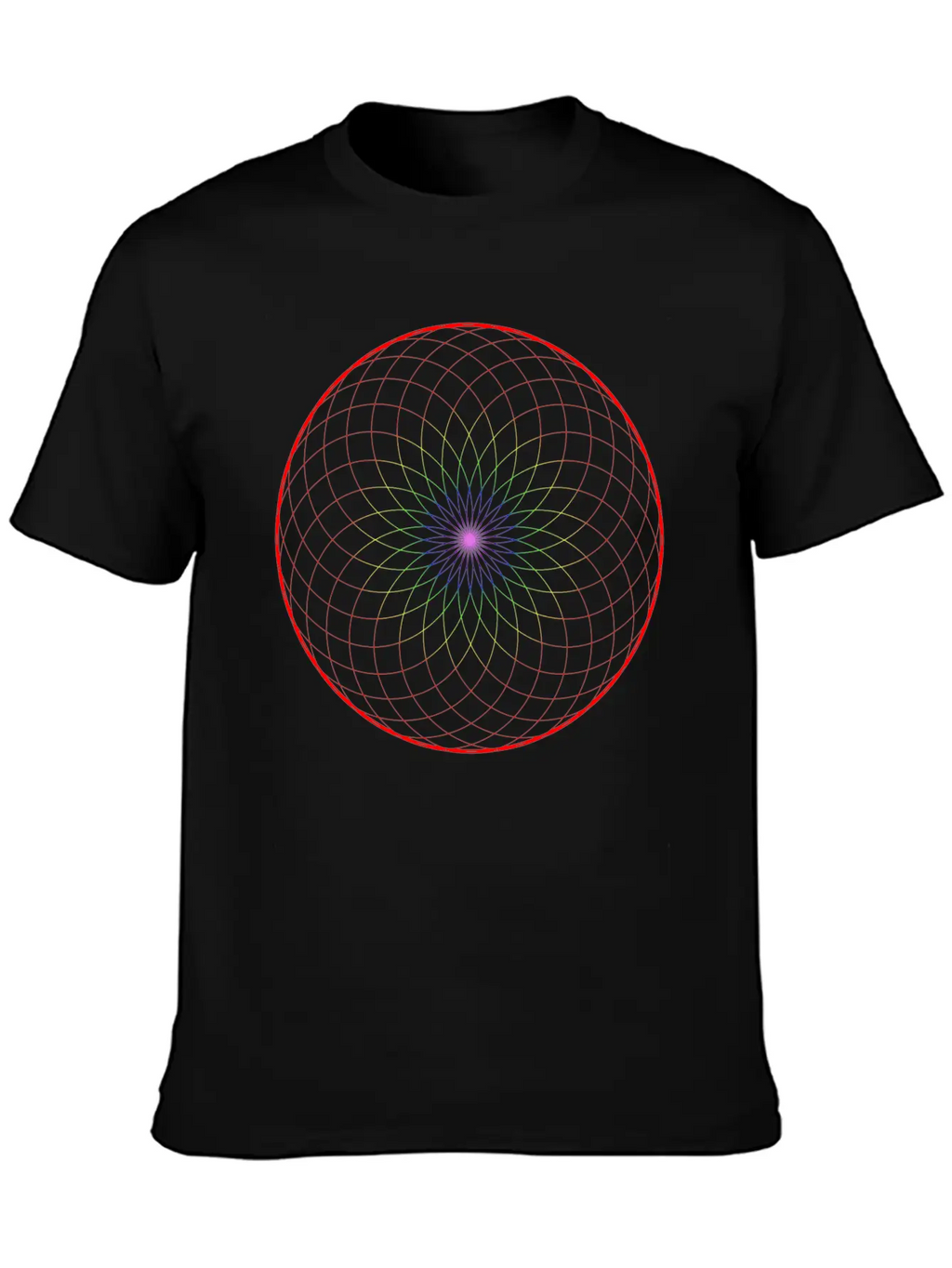 Fibonacci Dual Spiral Timeless Short Sleeve Tee – Comfy And Minimalist Design