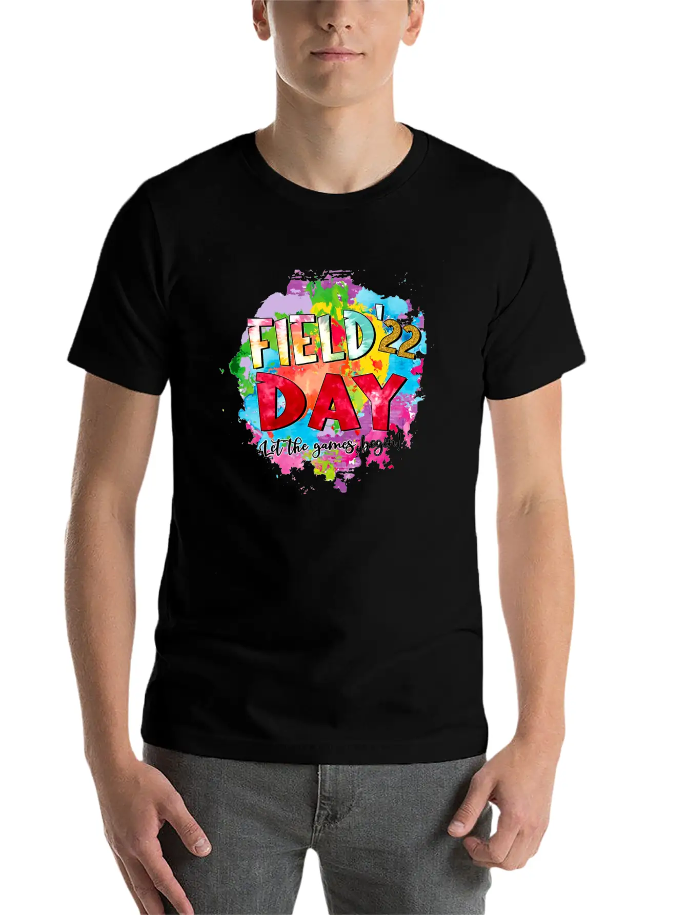 FIELD DAY Let The Games Begin Breathable Soft Cotton T-Shirt – Timeless Casual Look