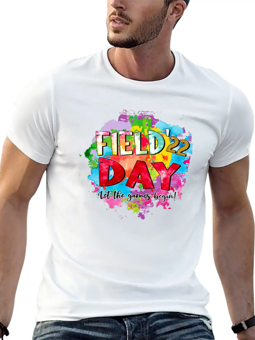 FIELD DAY Let The Games Begin Breathable Soft Cotton T-Shirt – Timeless Casual Look