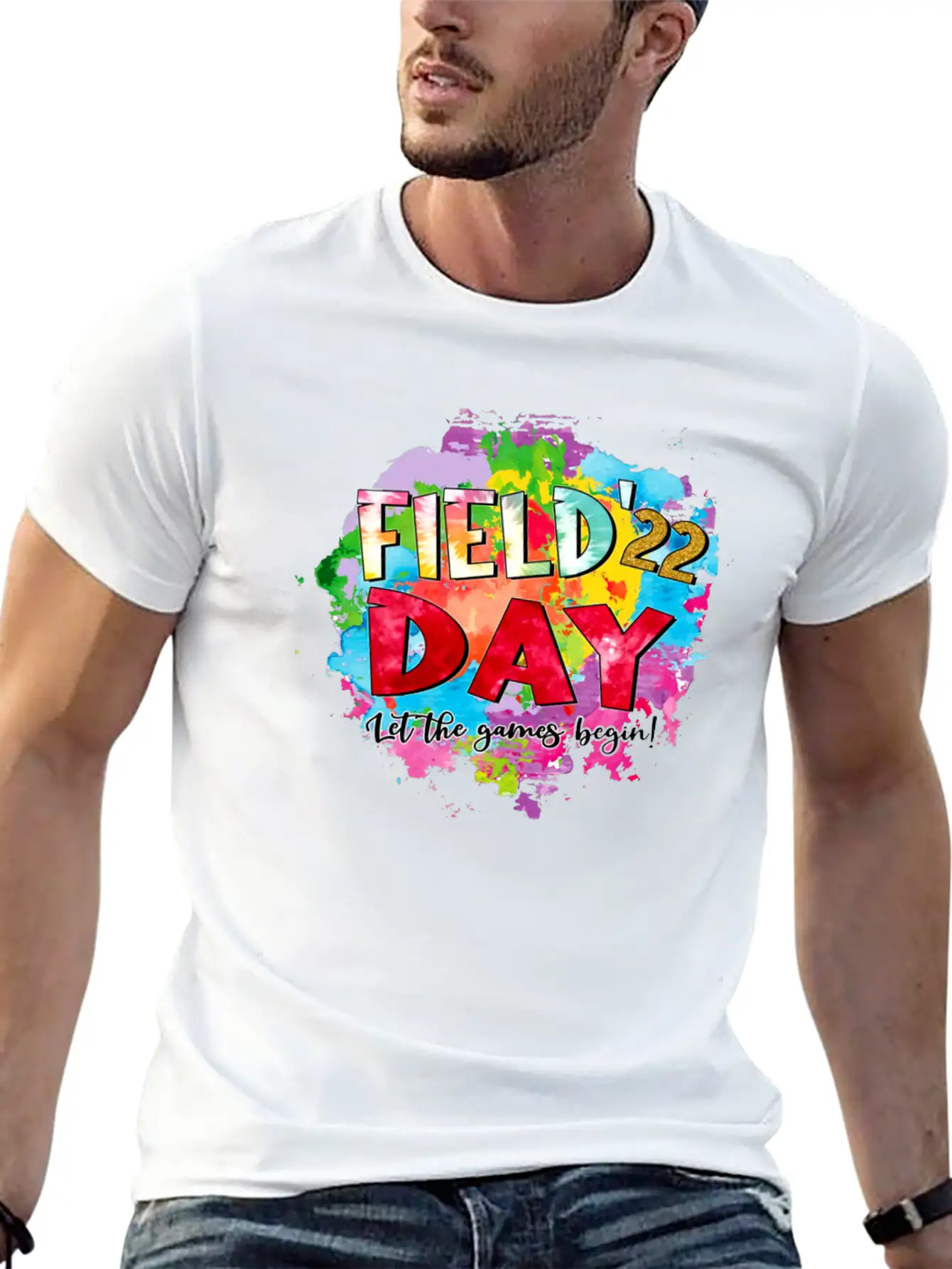 FIELD DAY Let The Games Begin Breathable Soft Cotton T-Shirt – Timeless Casual Look