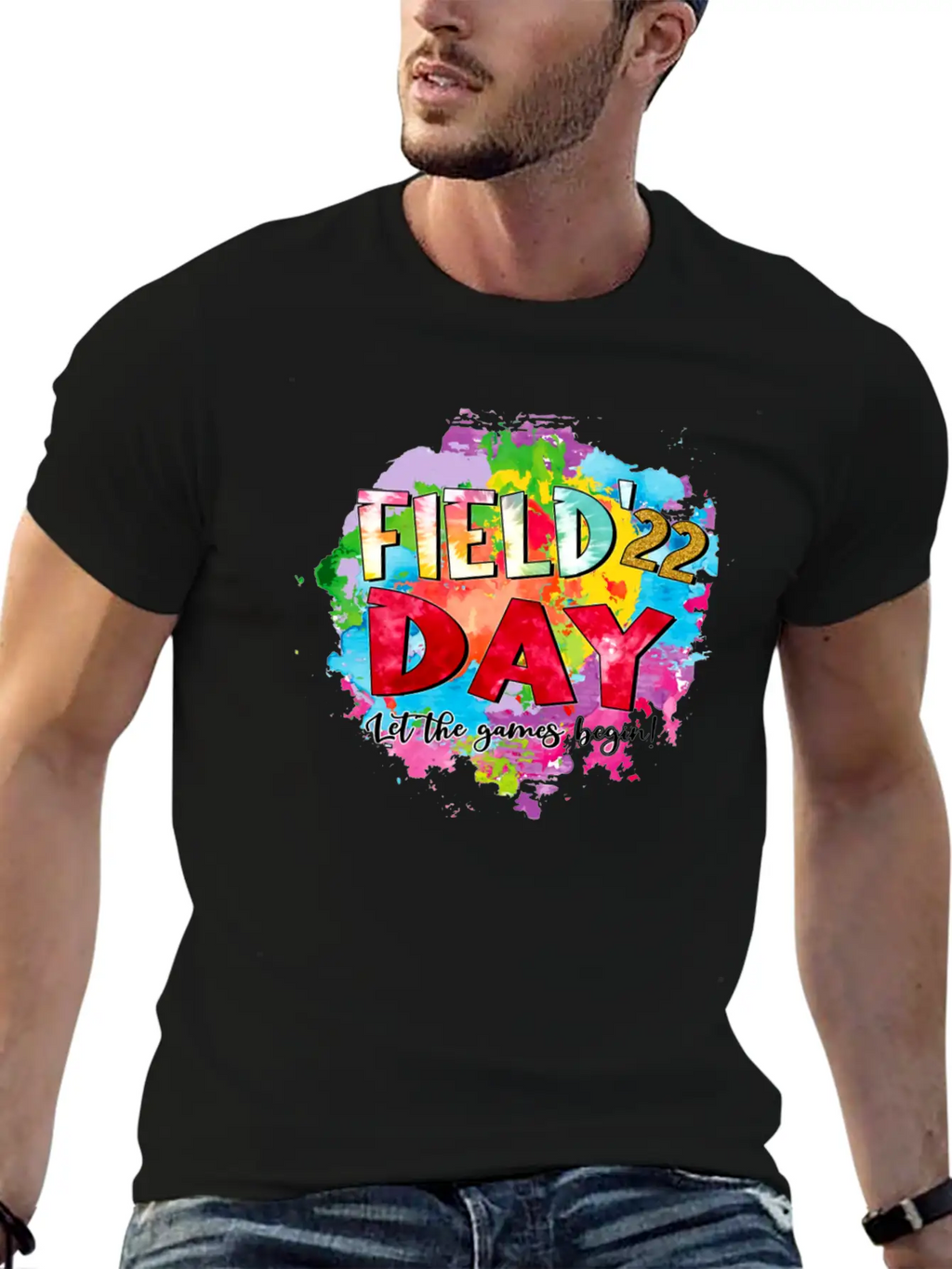 FIELD DAY Let The Games Begin Breathable Soft Cotton T-Shirt – Timeless Casual Look