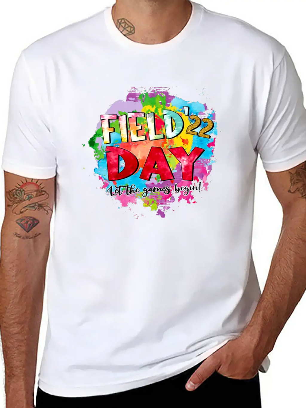 FIELD DAY Let The Games Begin Breathable Soft Cotton T-Shirt – Timeless Casual Look