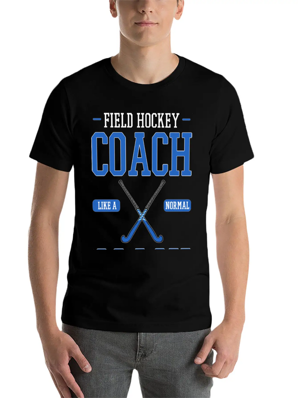 Field Hockey Coach Like A Normal Coach But Louder Breathable Graphic T-Shirt – Perfect For Casual Days